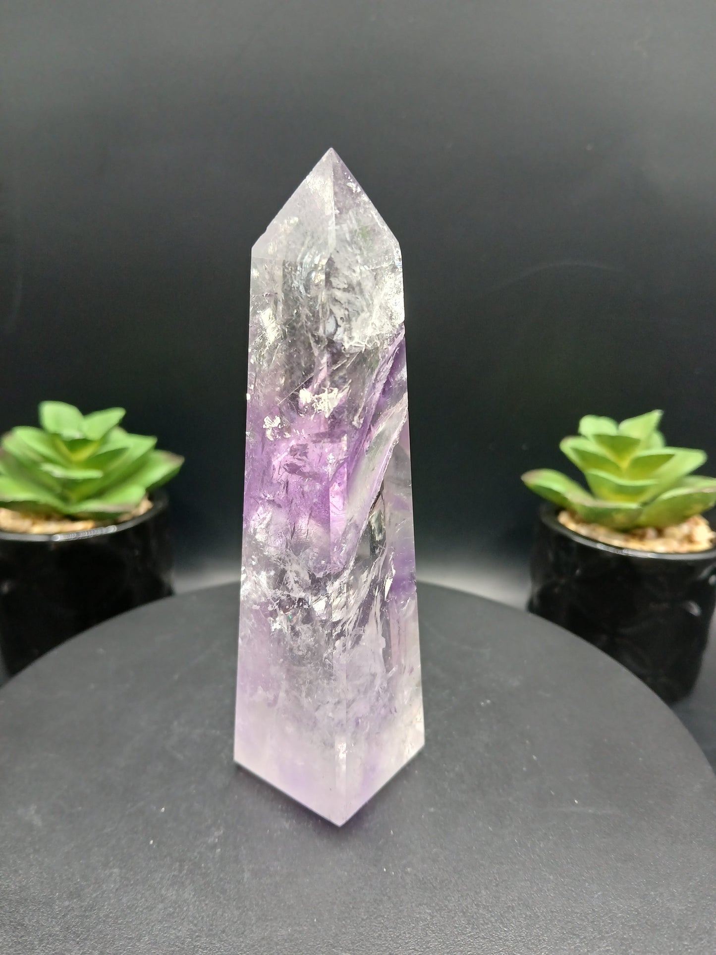 BRAZILIAN AMETHYST PHANTOM OBELISKS TOWERS