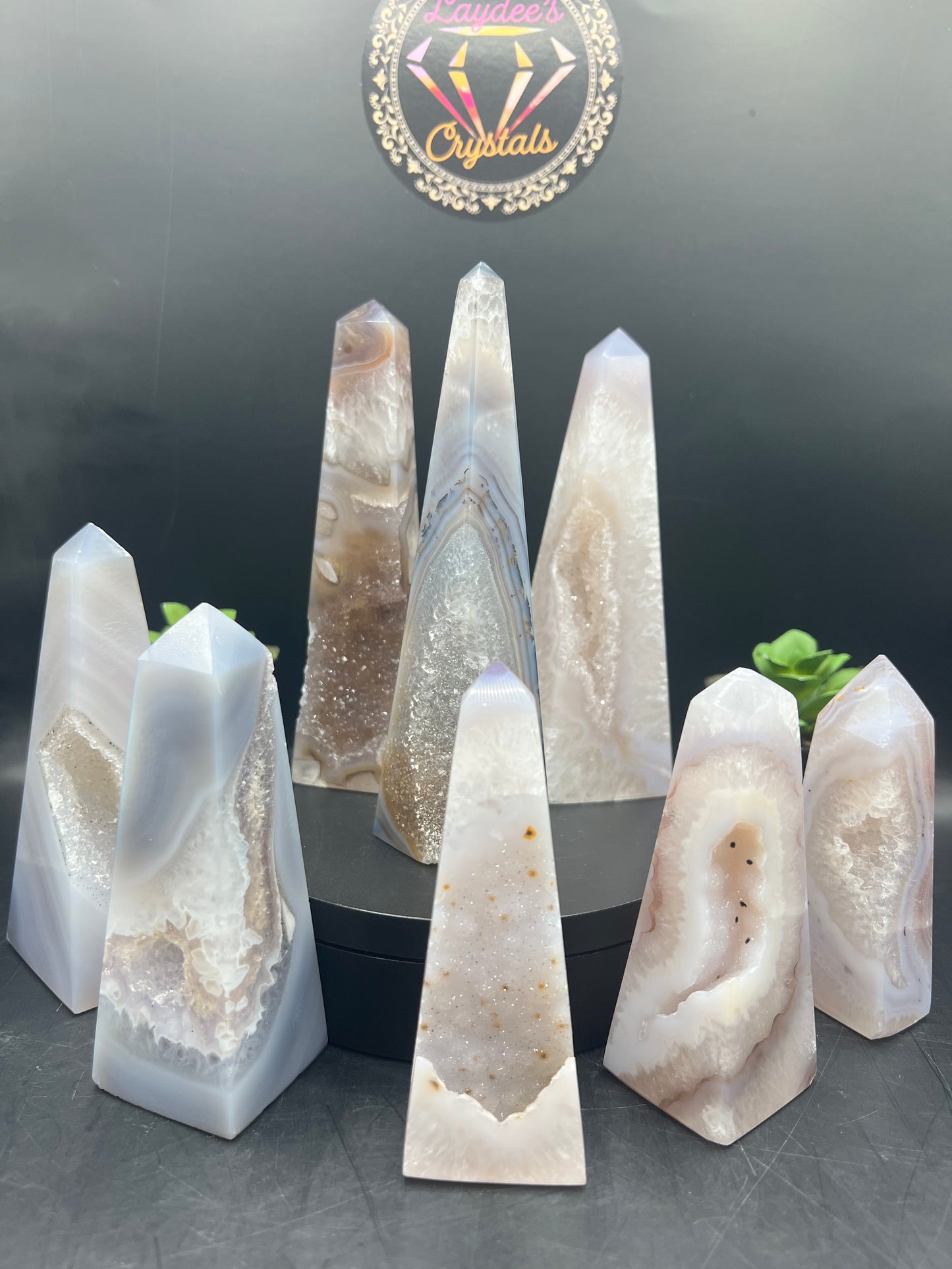 DRUZY AGATE TOWERS