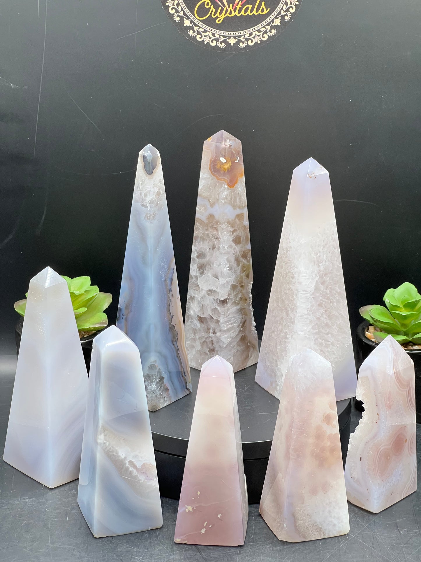 DRUZY AGATE TOWERS