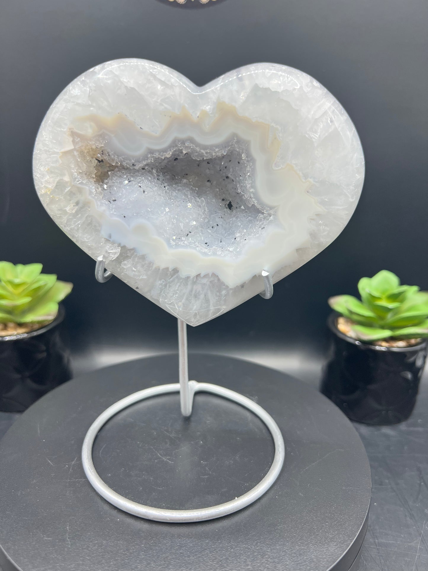 DRUZY AGATE HEARTS