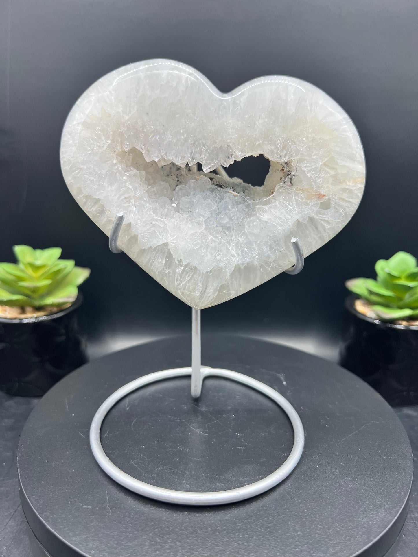 DRUZY AGATE HEARTS