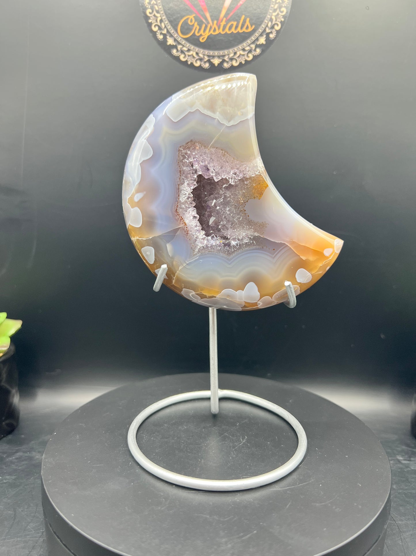 DRUZY AGATE MOONS