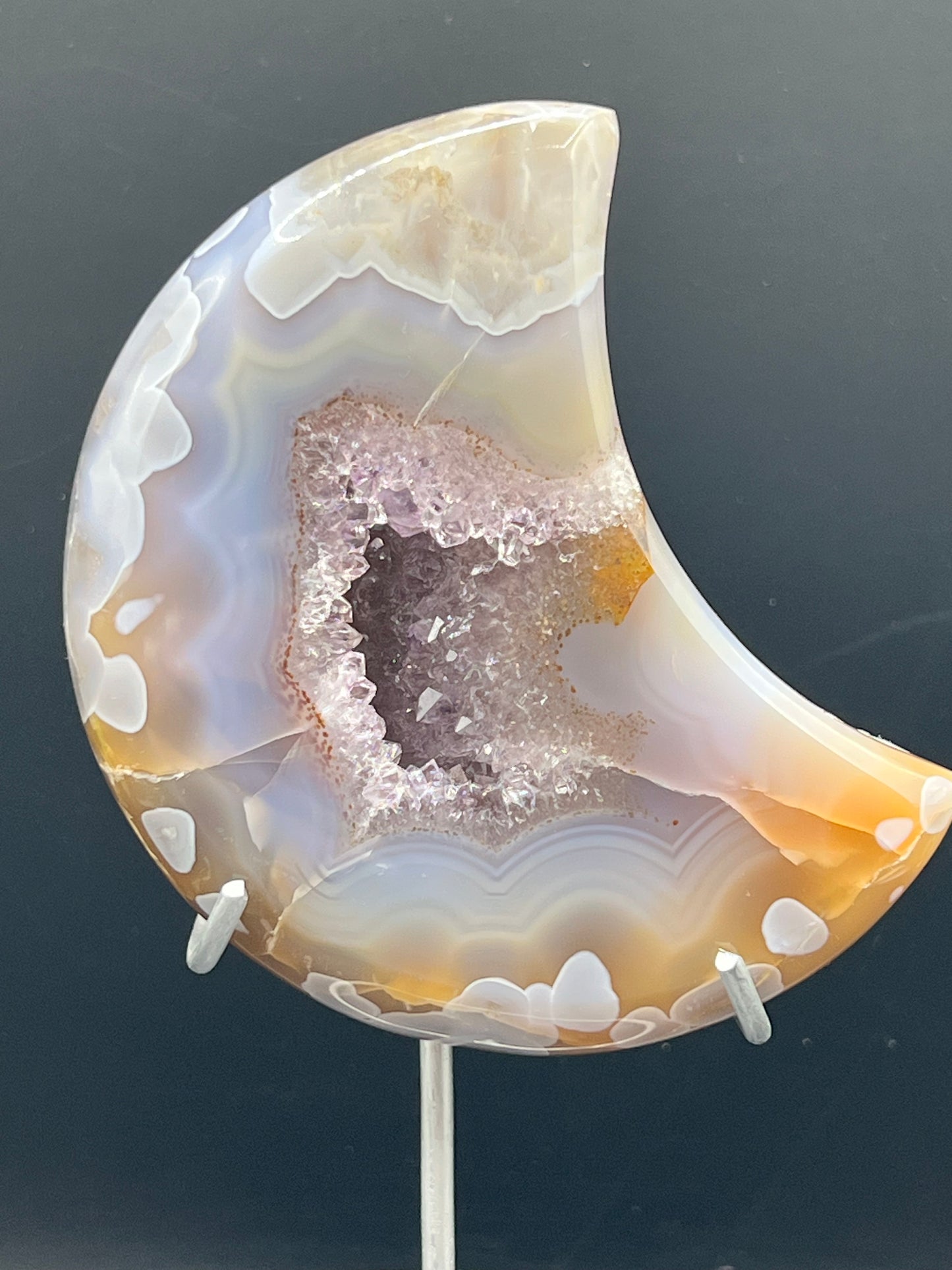 DRUZY AGATE MOONS