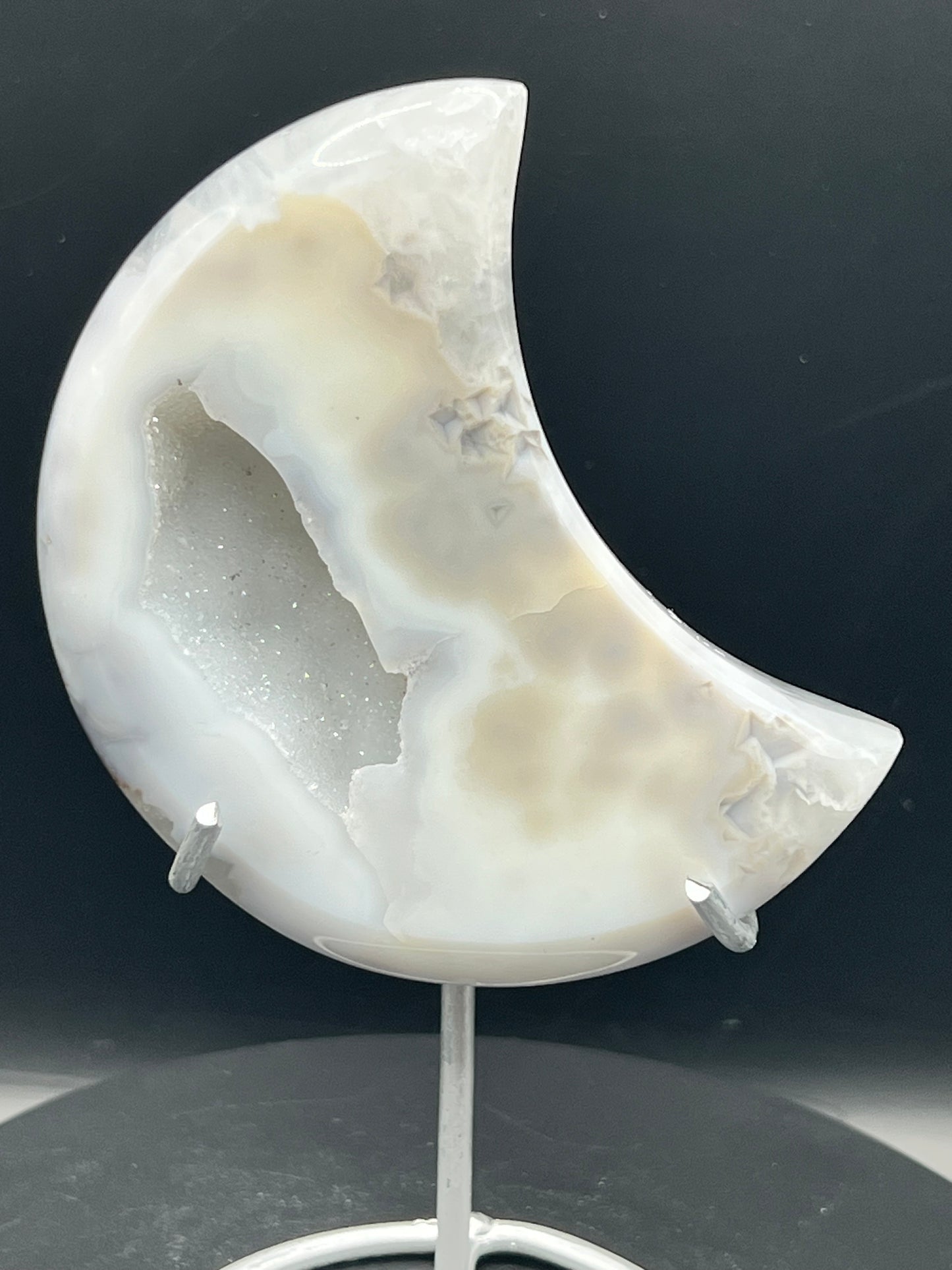 DRUZY AGATE MOONS