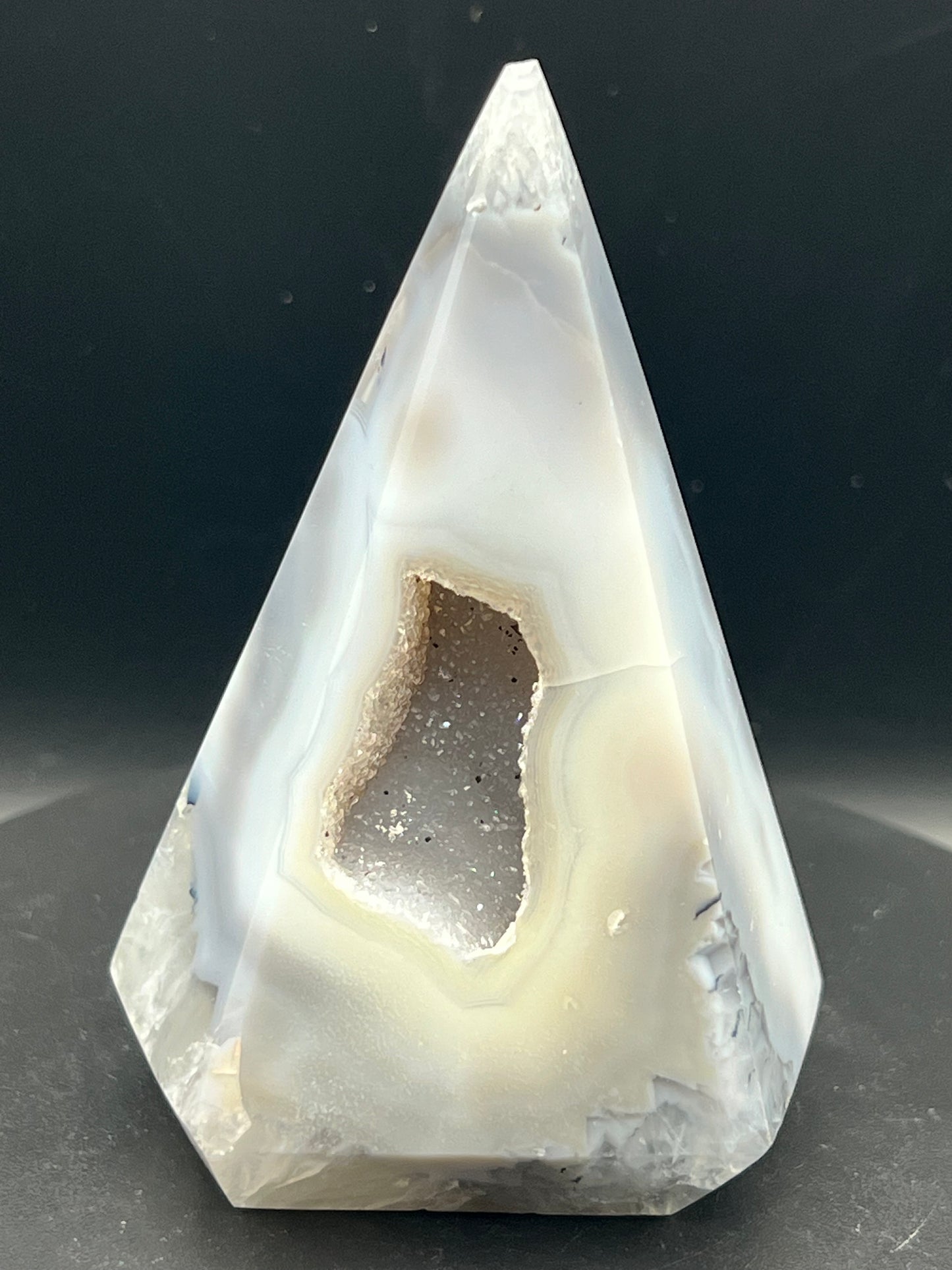 DRUZY AGATE CONIC POINT