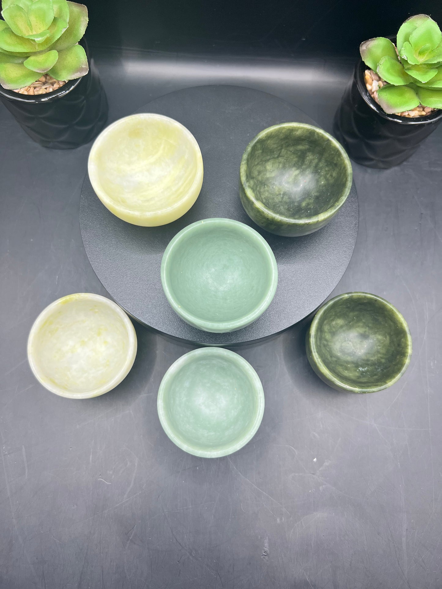 MIXED JADE MINI BOWLS
