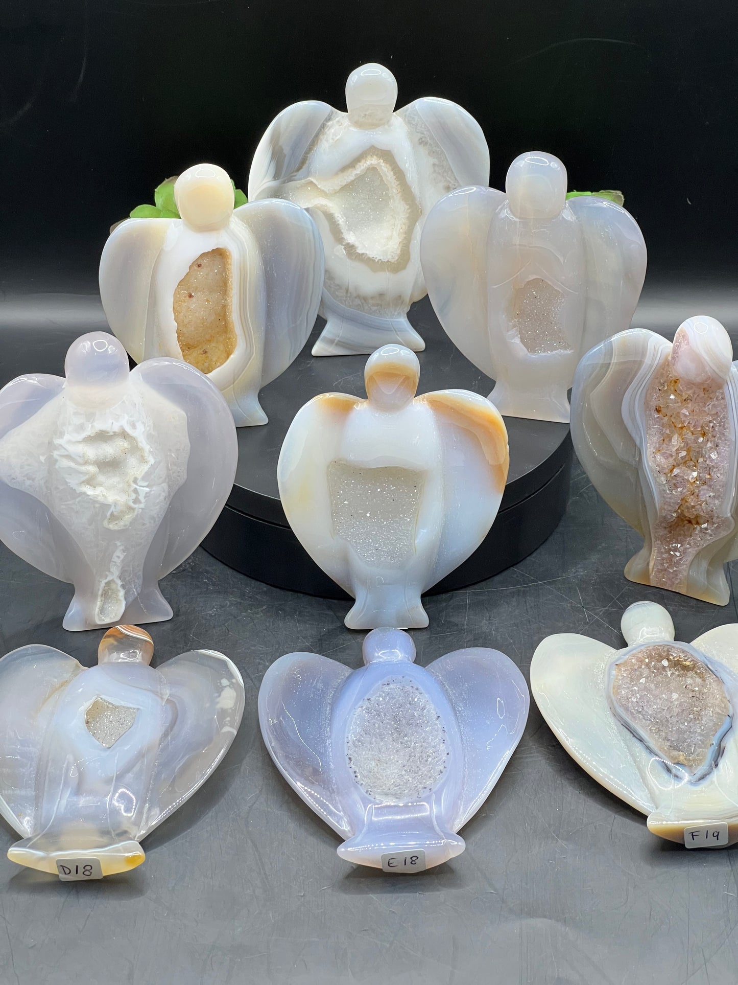 DRUZY AGATE ANGELS