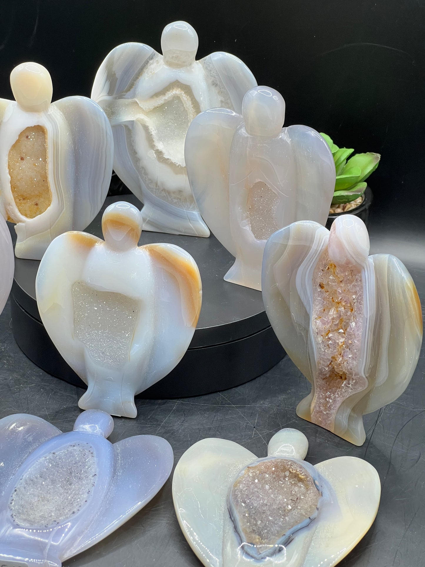 DRUZY AGATE ANGELS