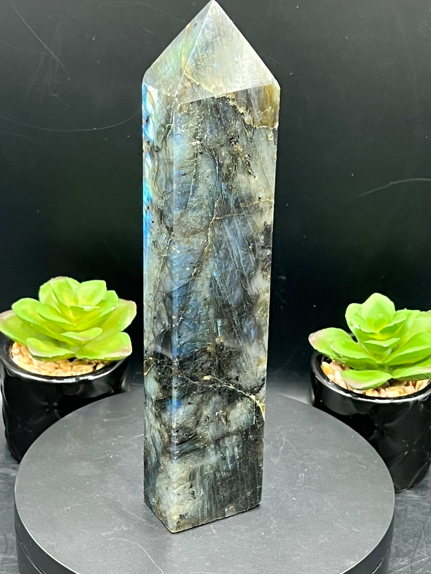 BLUE FLASH LABRADORITE TOWERS