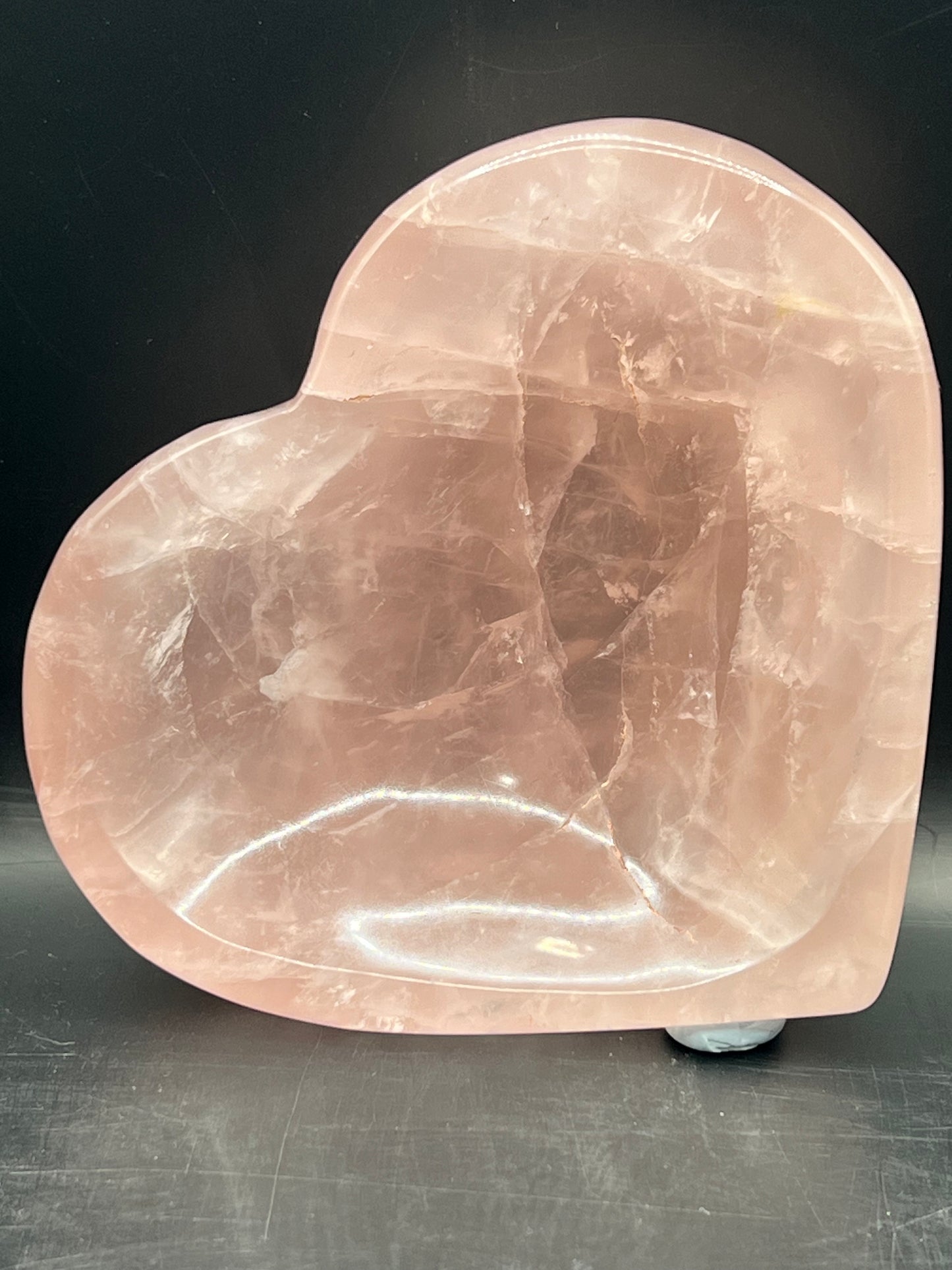 ROSE QUARTZ HEART BOWLS