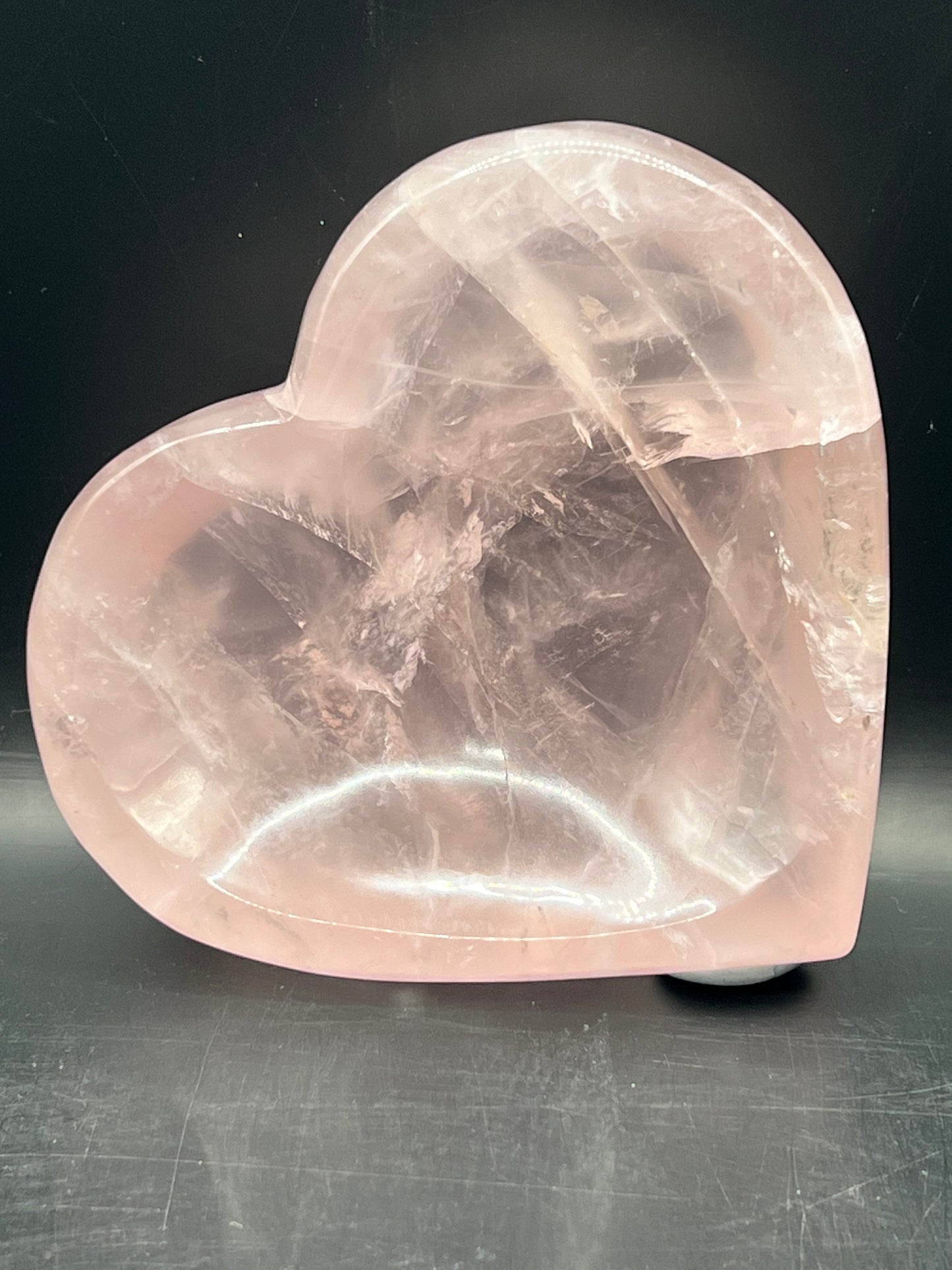 ROSE QUARTZ HEART BOWLS