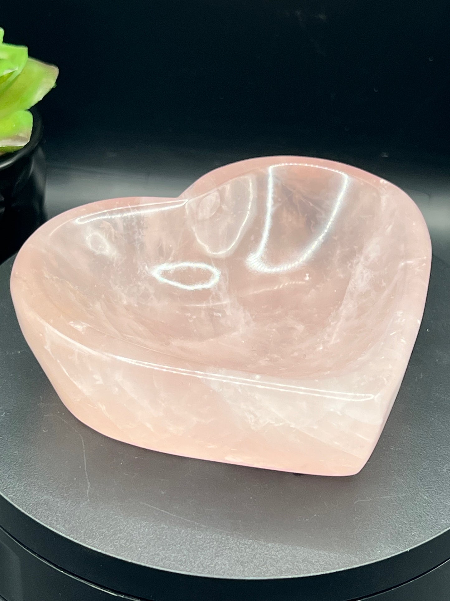 ROSE QUARTZ HEART BOWLS
