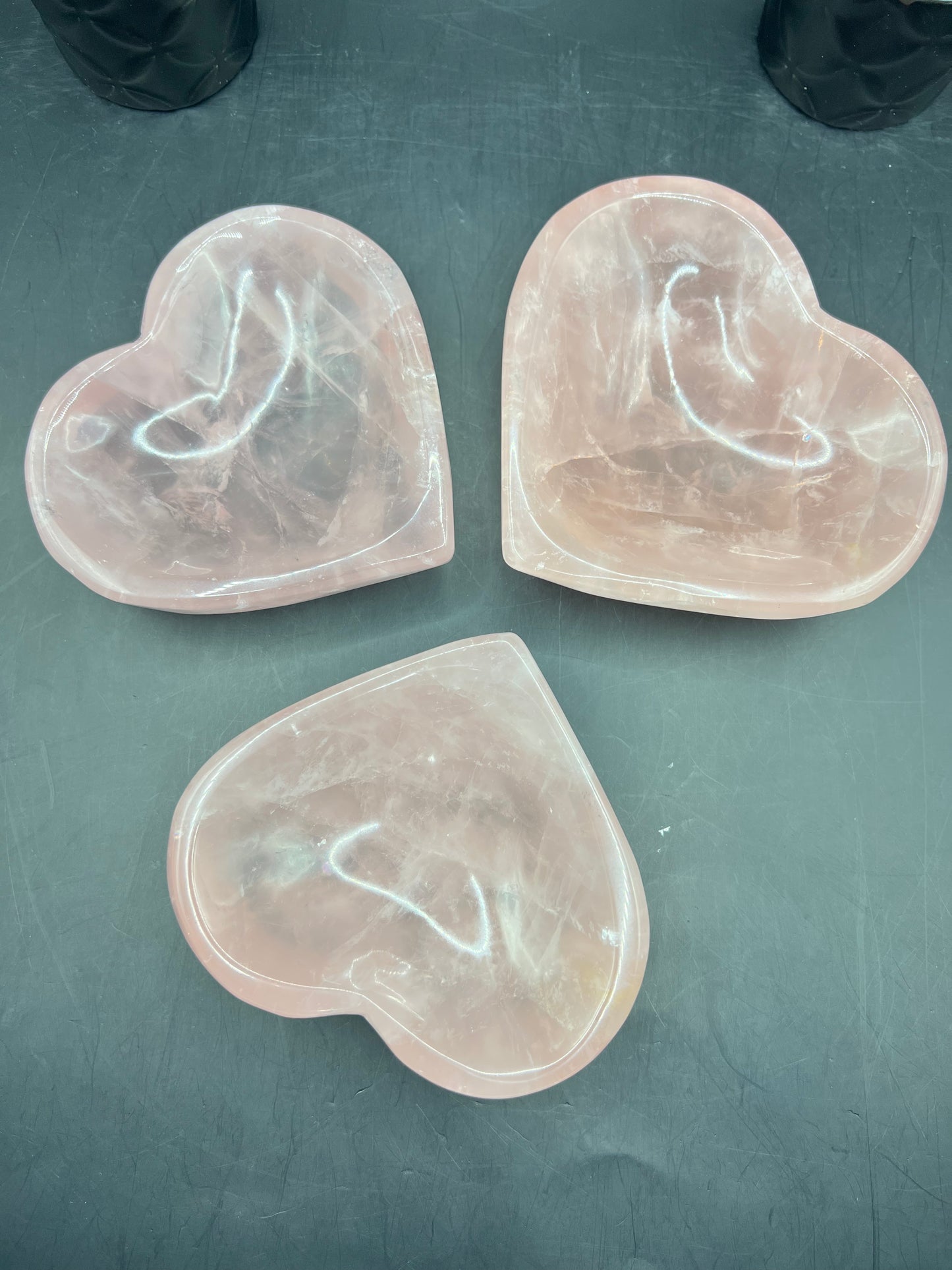 ROSE QUARTZ HEART BOWLS