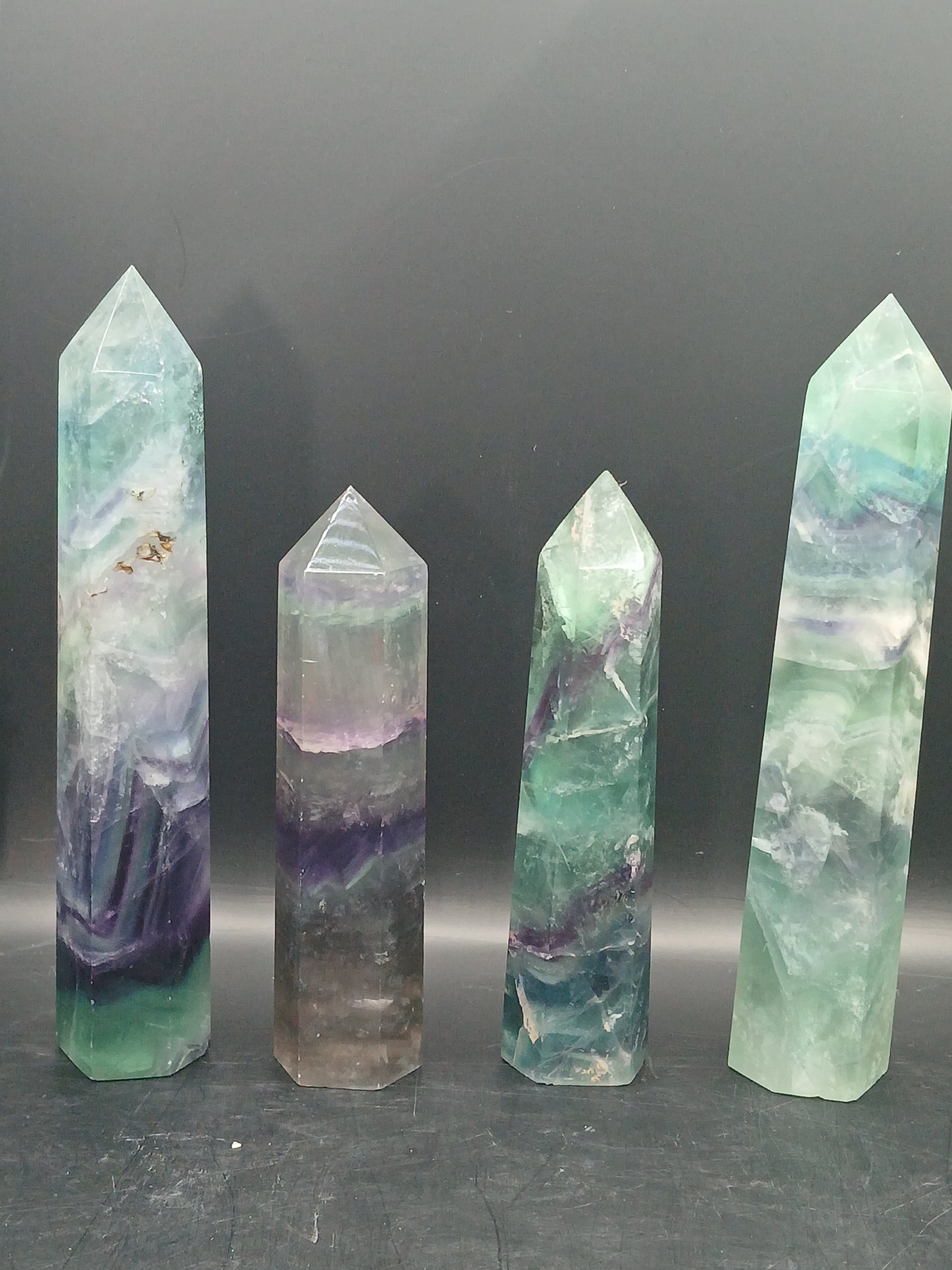 MIXED FLUORITE TOWERS