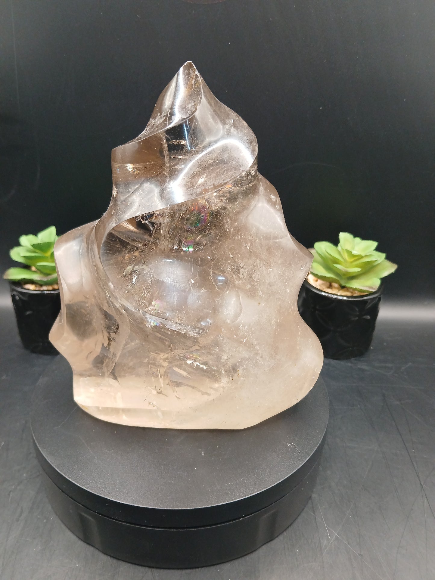 LARGE SMOKY QUARTZ FLAME