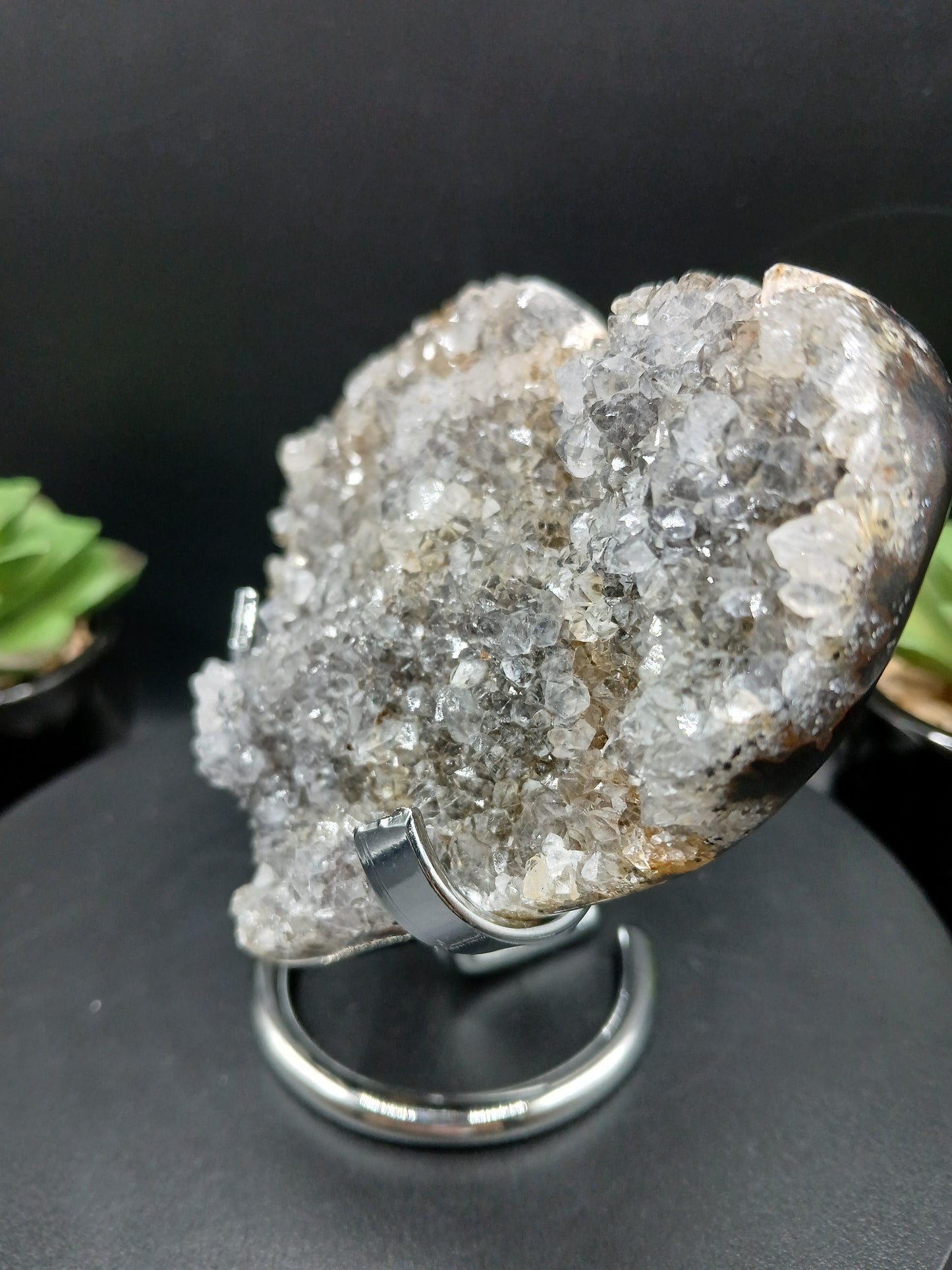DRUZY AGATE HEART