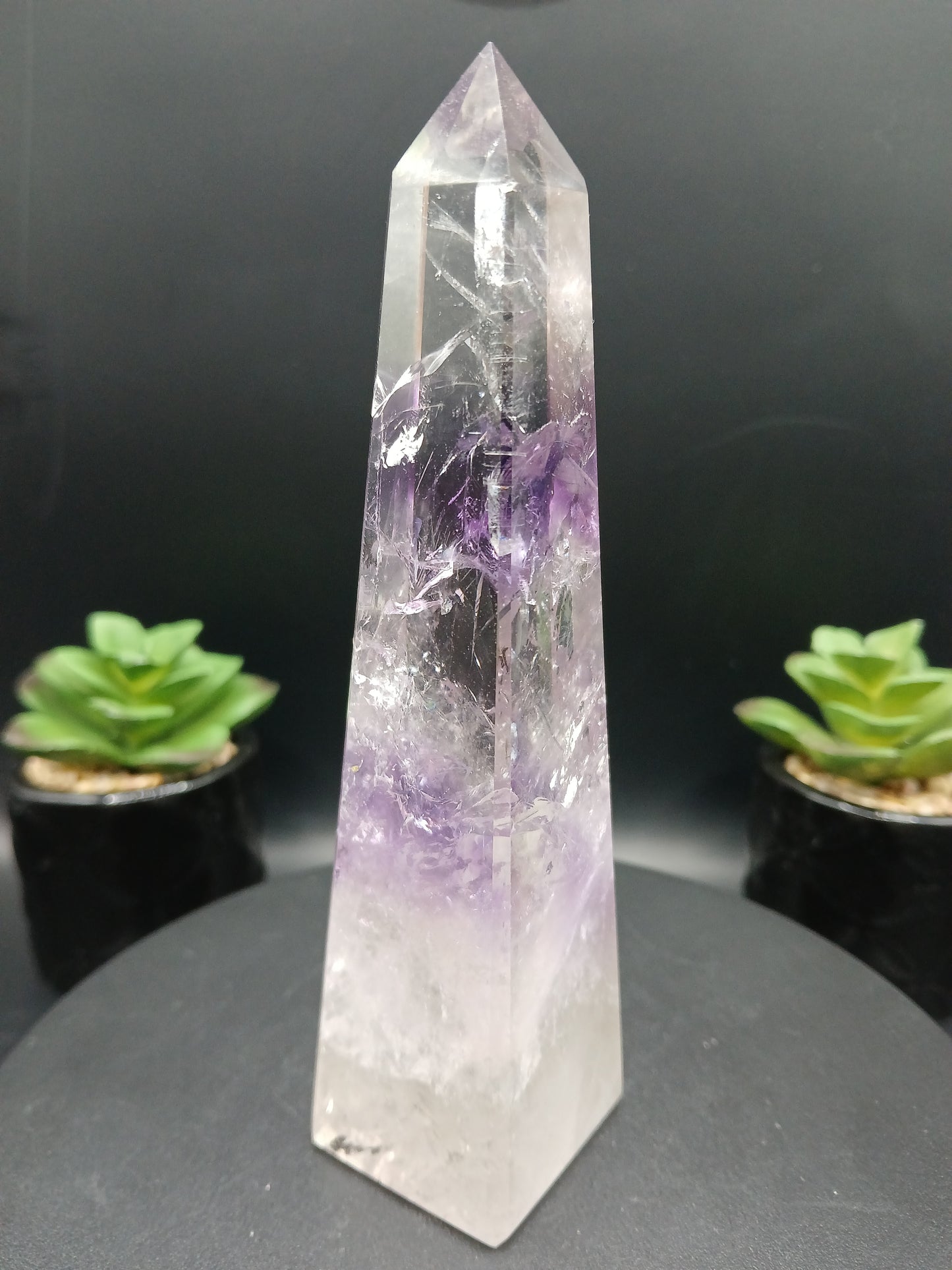 BRAZILIAN AMETHYST PHANTOM OBELISKS TOWERS