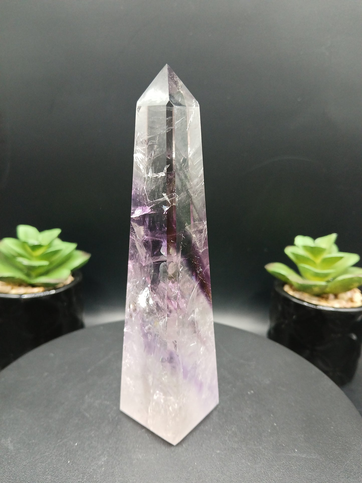 BRAZILIAN AMETHYST PHANTOM OBELISKS TOWERS