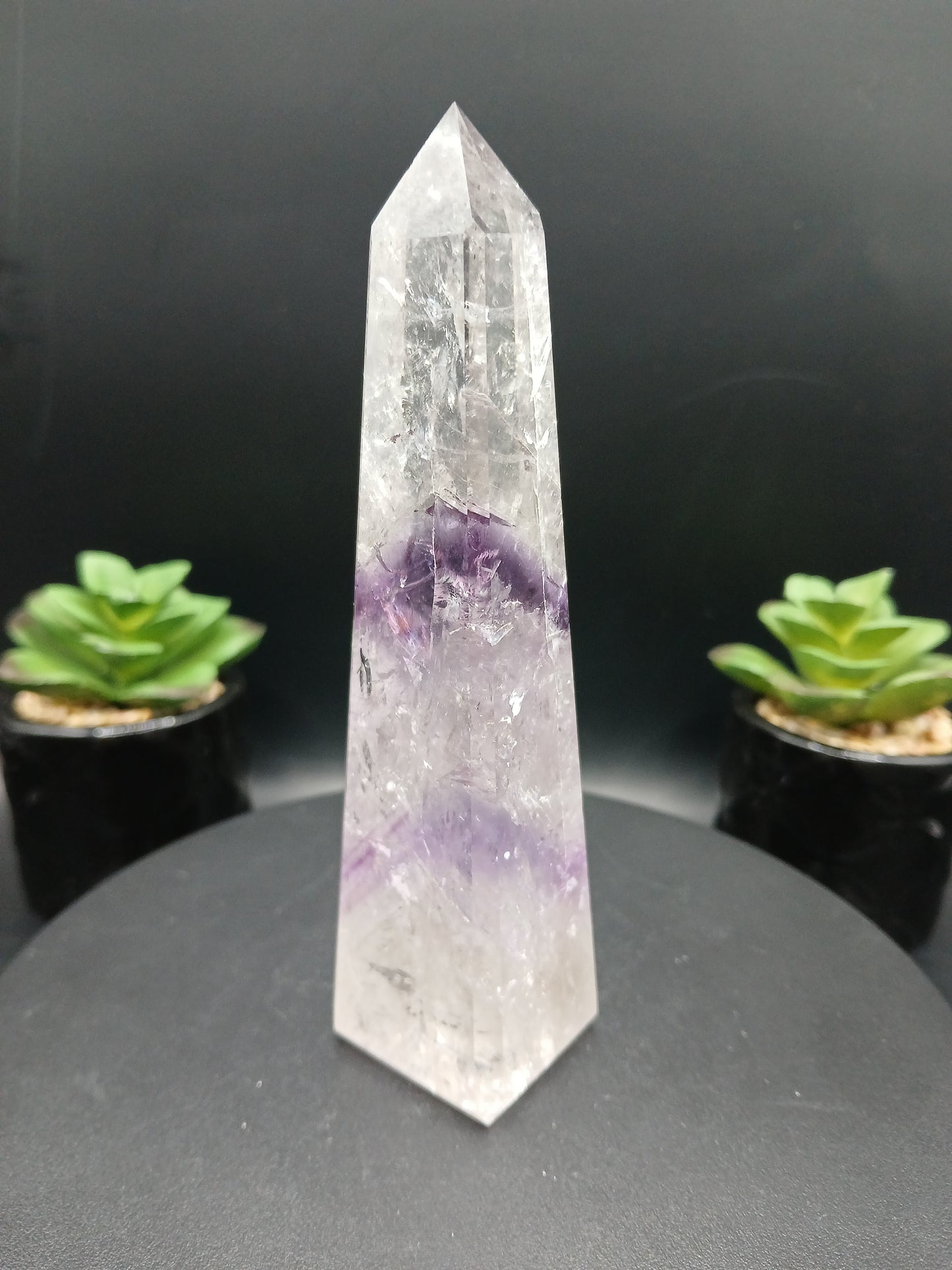 BRAZILIAN AMETHYST PHANTOM OBELISKS TOWERS