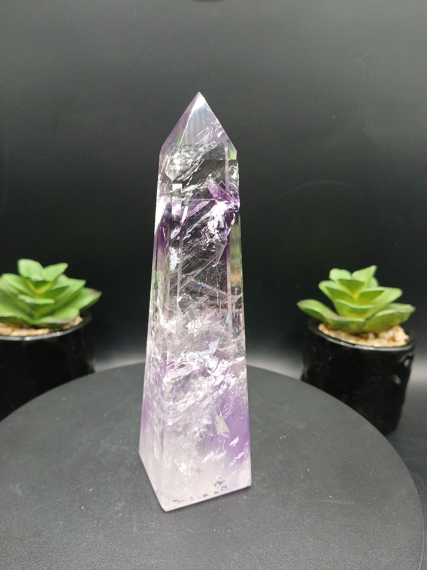 BRAZILIAN AMETHYST PHANTOM OBELISKS TOWERS