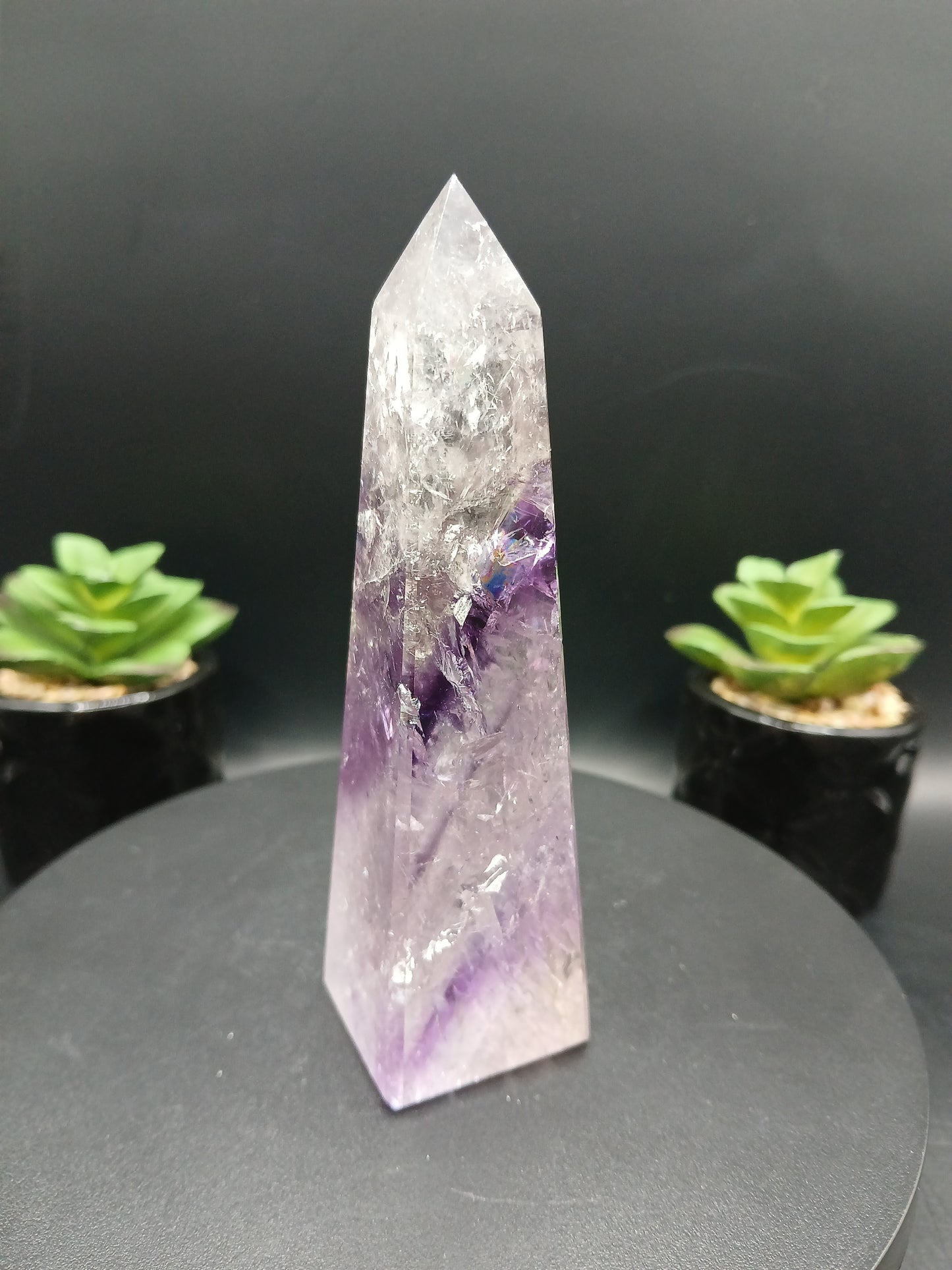 BRAZILIAN AMETHYST PHANTOM OBELISKS TOWERS