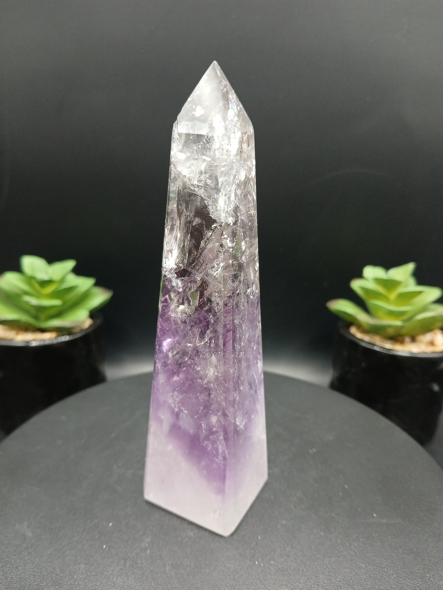 BRAZILIAN AMETHYST PHANTOM OBELISKS TOWERS