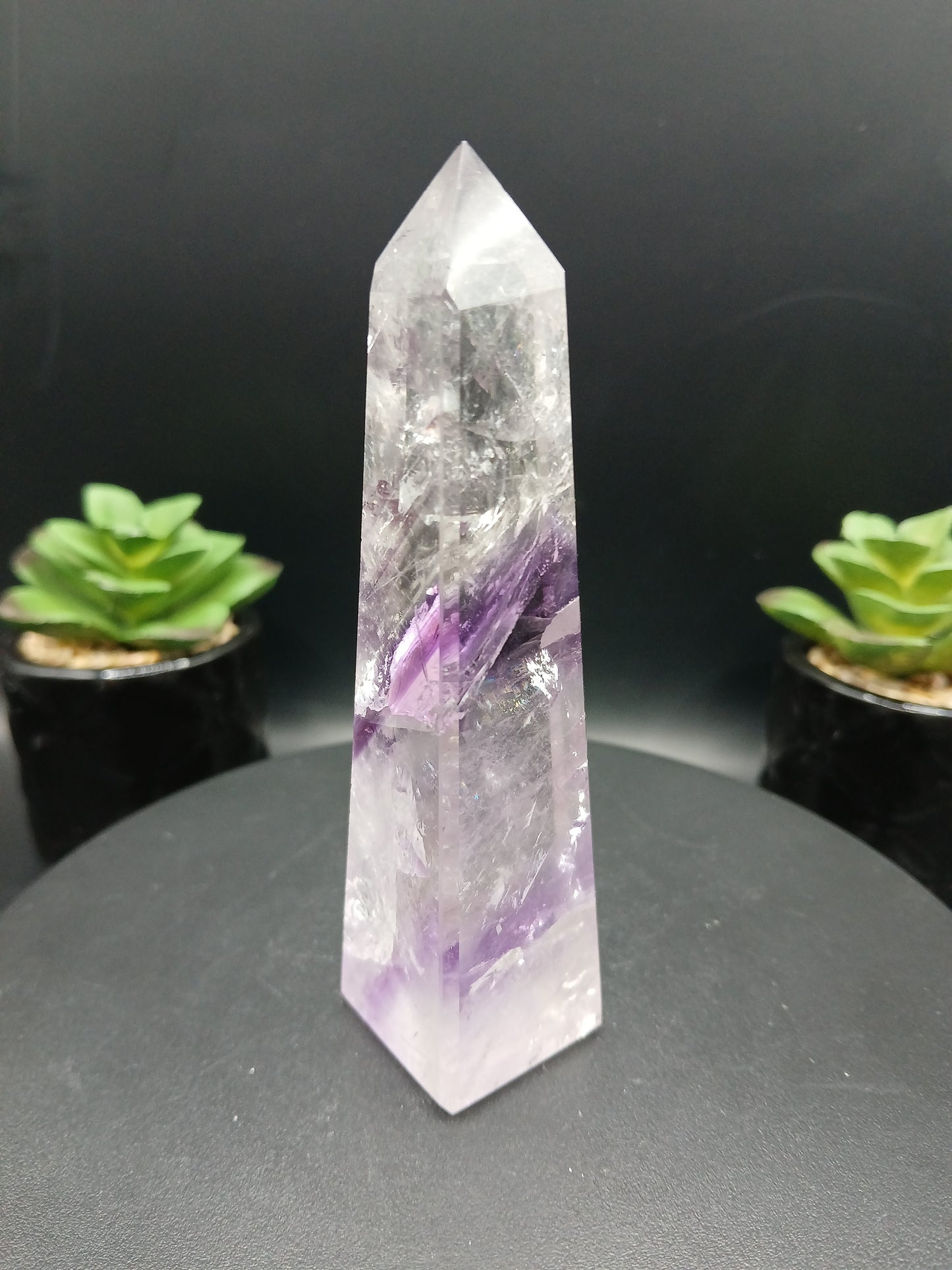 BRAZILIAN AMETHYST PHANTOM OBELISKS TOWERS