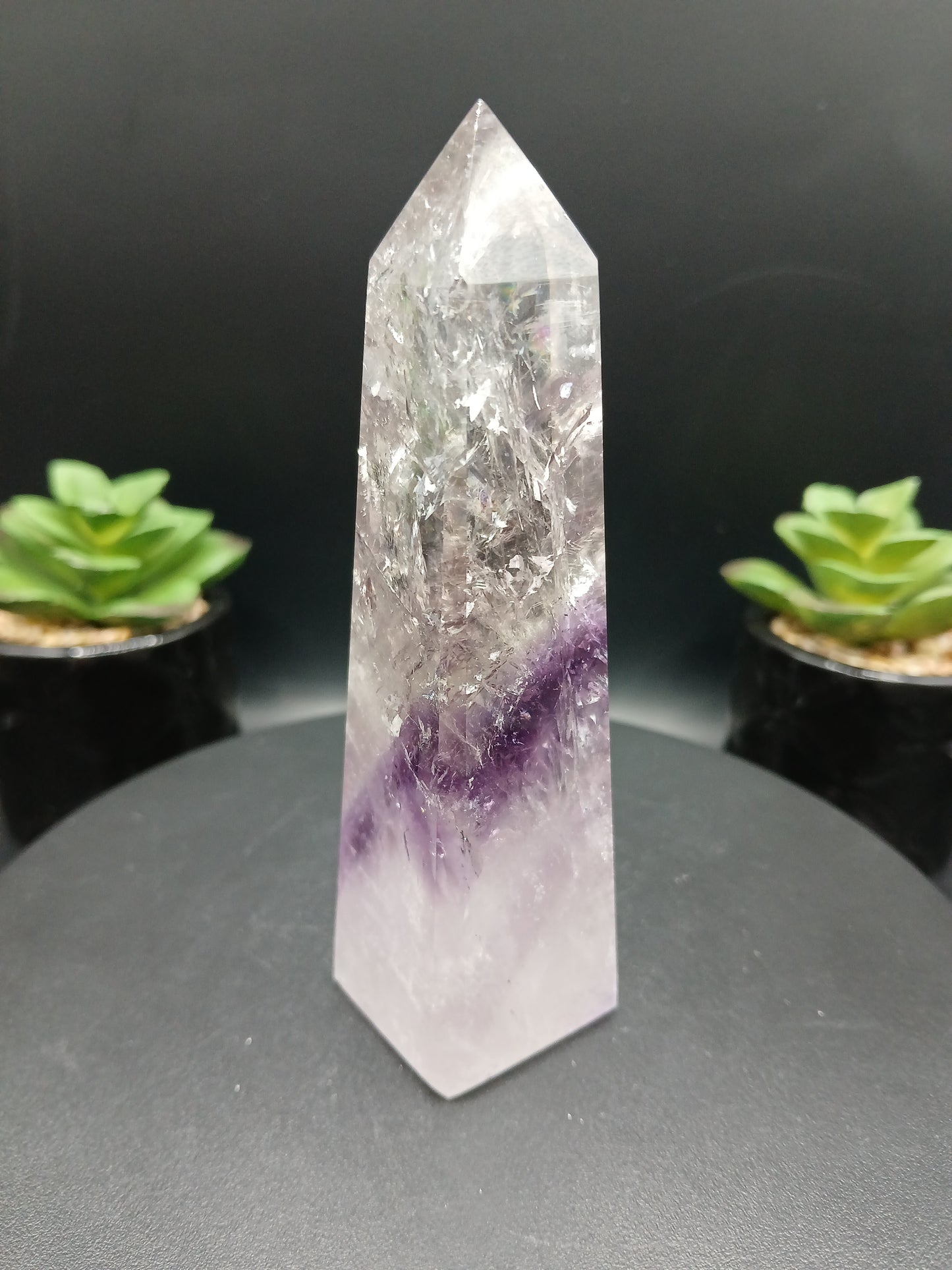 BRAZILIAN AMETHYST PHANTOM OBELISKS TOWERS