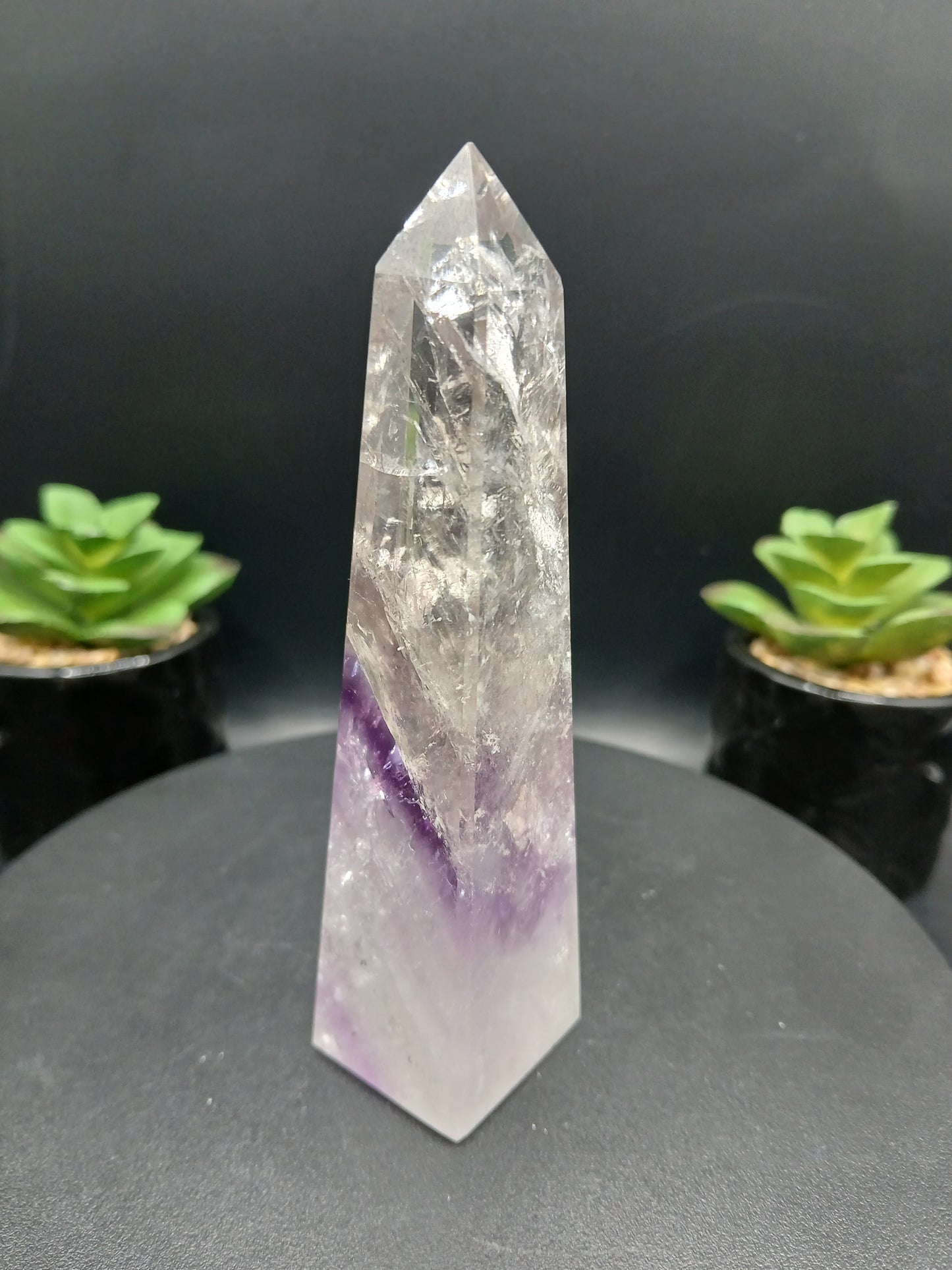 BRAZILIAN AMETHYST PHANTOM OBELISKS TOWERS