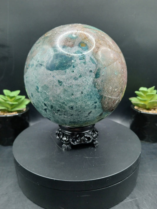 LARGE OCEAN JASPER SPHERE