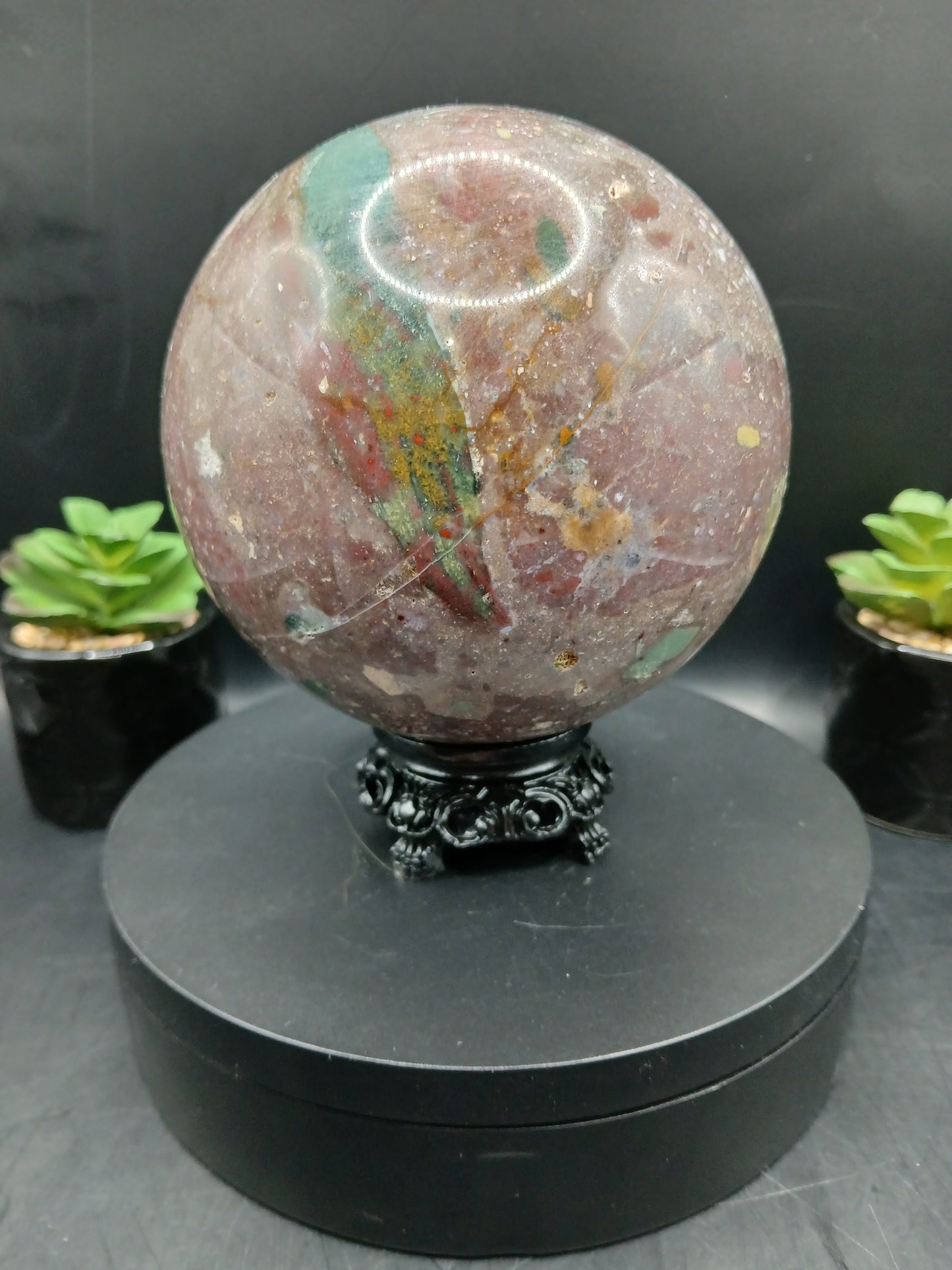 LARGE OCEAN JASPER SPHERE