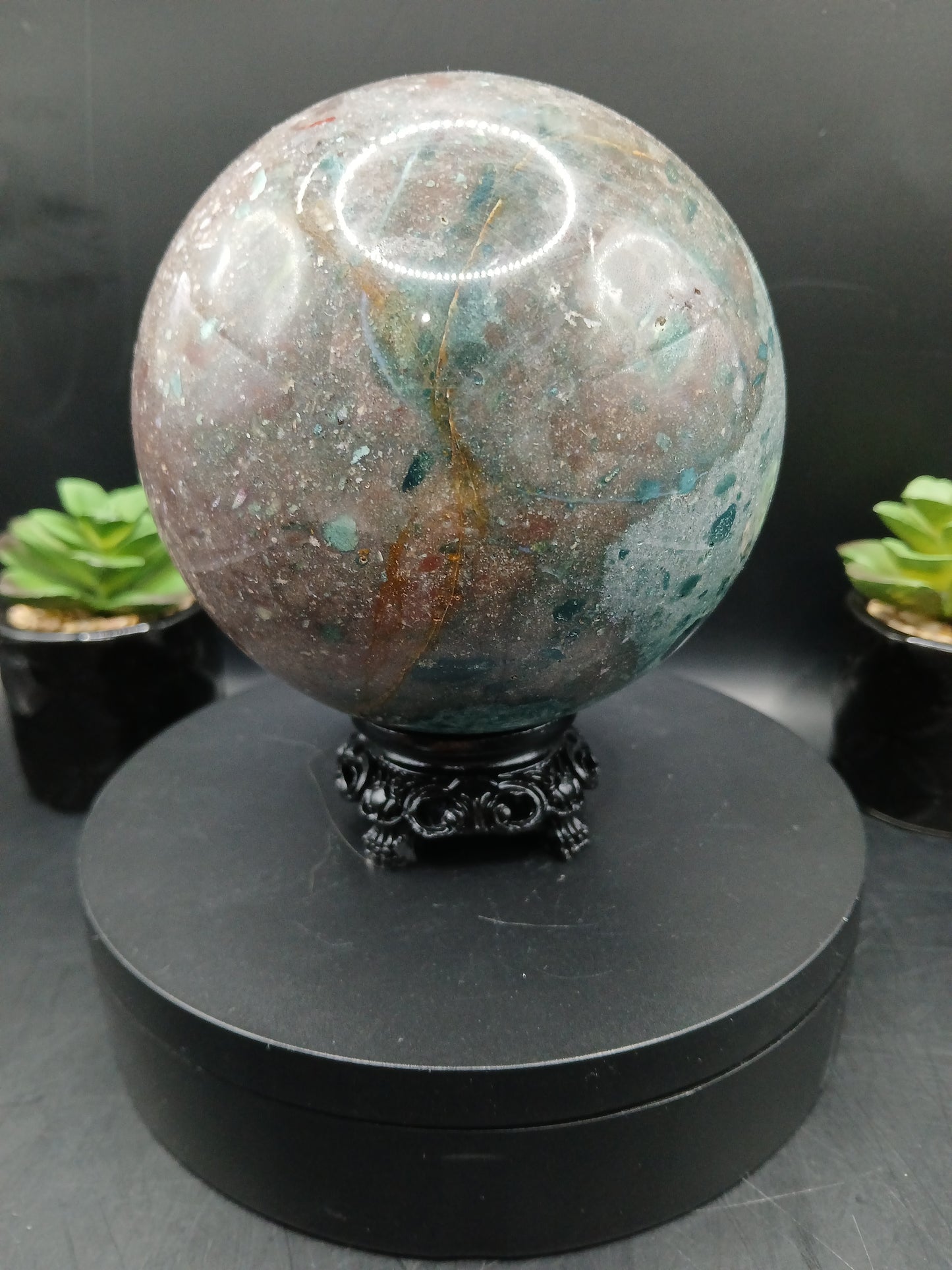 LARGE OCEAN JASPER SPHERE