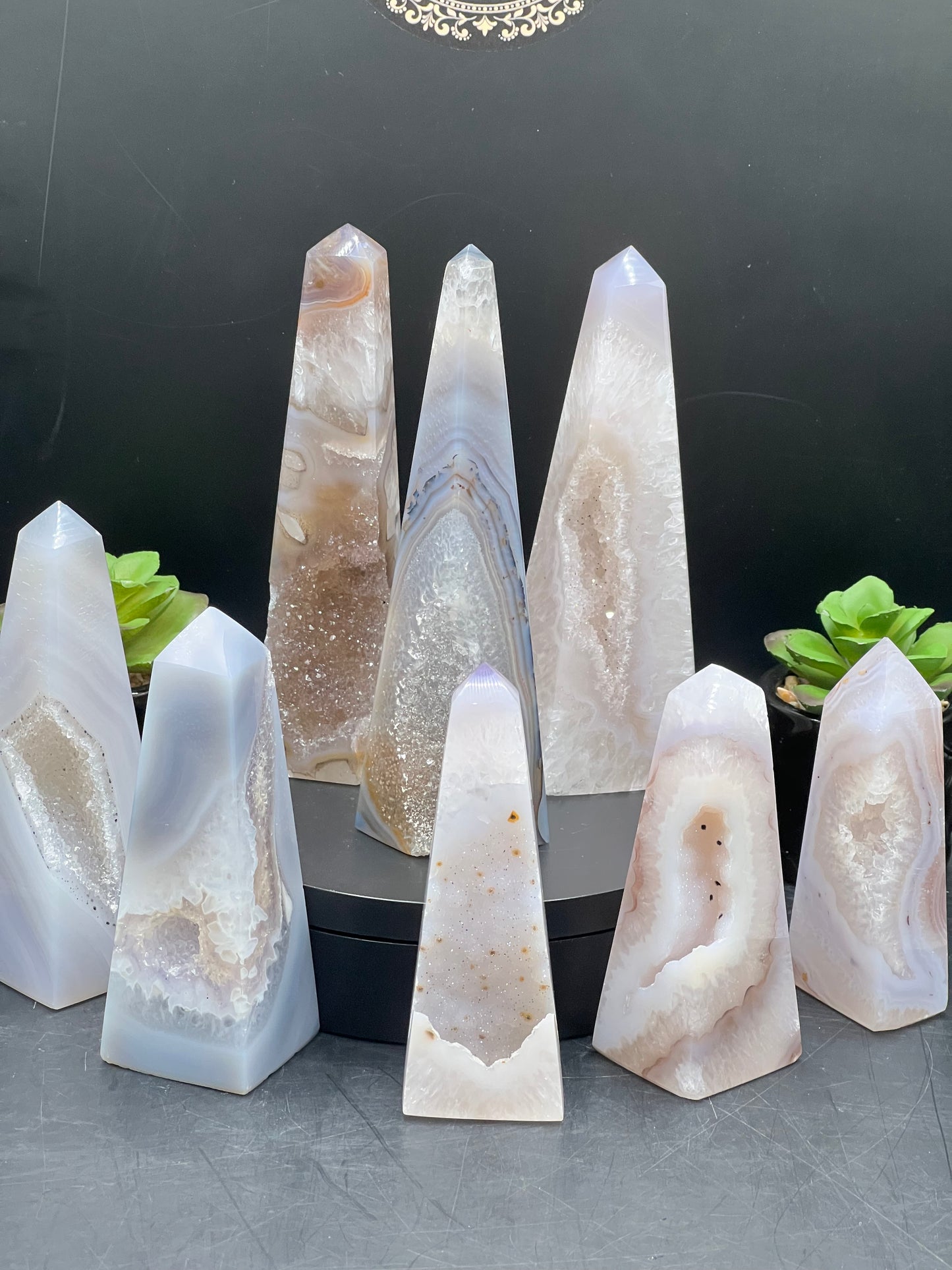 DRUZY AGATE TOWERS