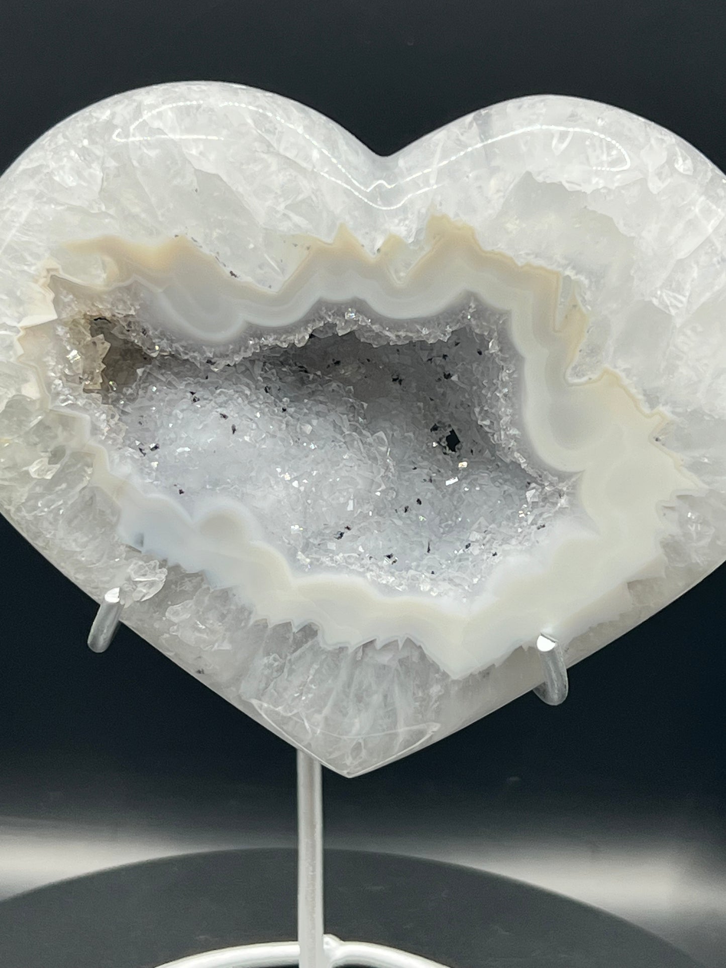DRUZY AGATE HEARTS