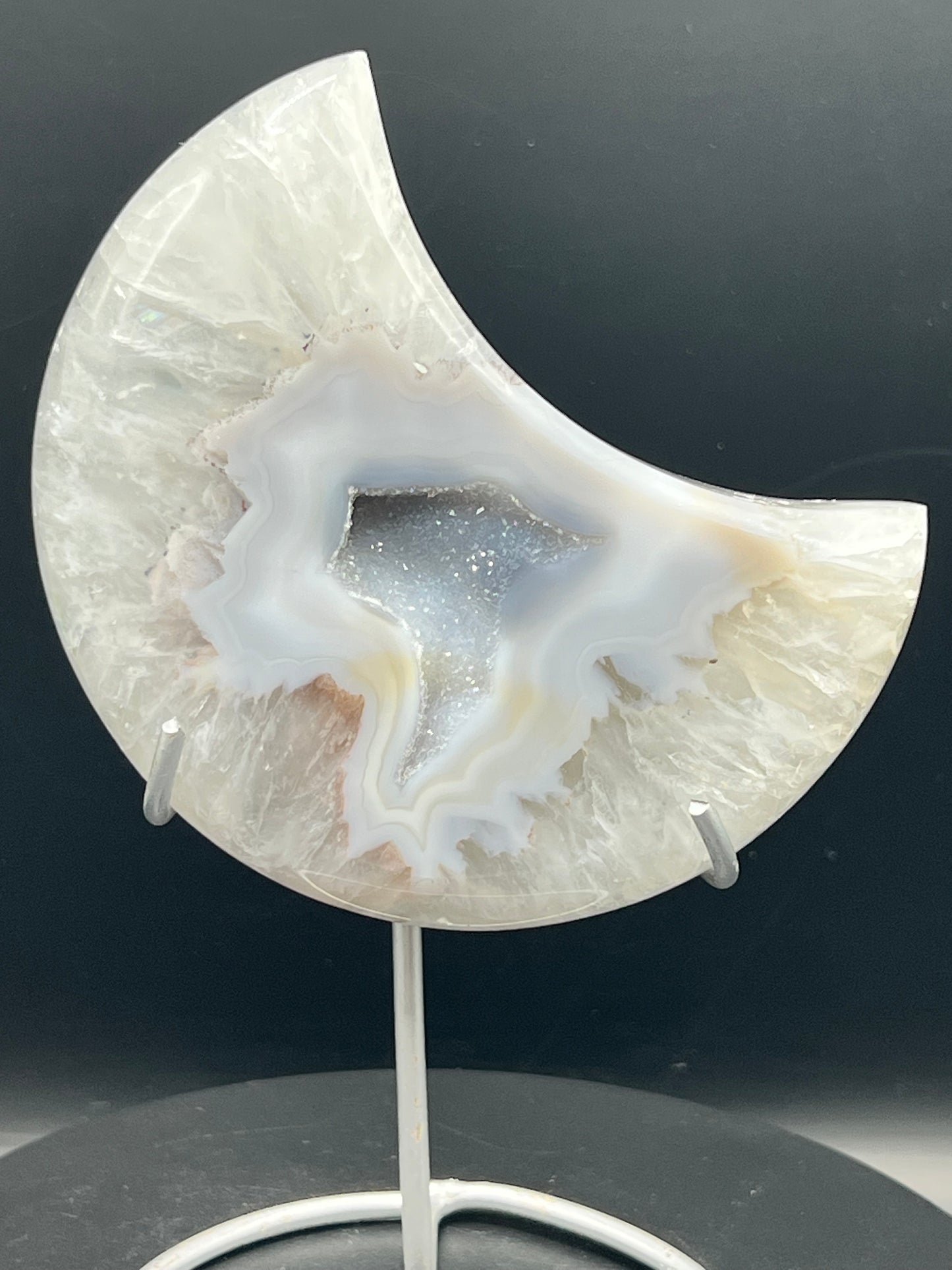 DRUZY AGATE MOONS