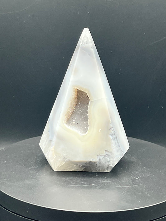 DRUZY AGATE CONIC POINT