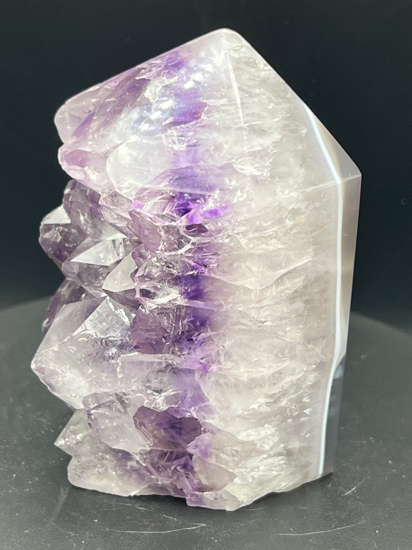 AMETHYST AGATE DRUZY CHUNKY TOWERS