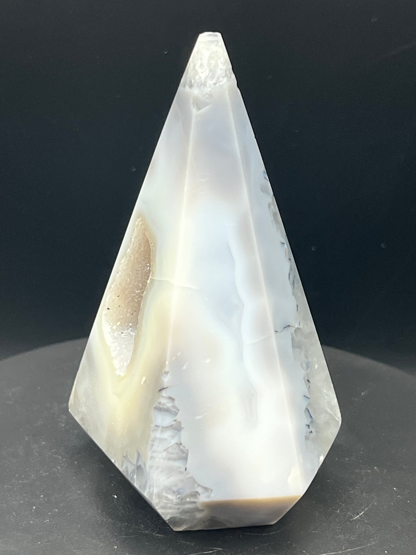 DRUZY AGATE CONIC POINT