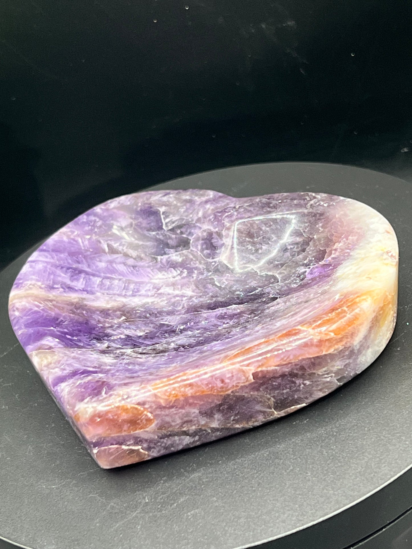 AMETHYST HEART BOWL