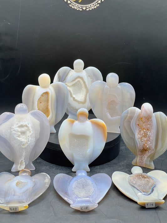 DRUZY AGATE ANGELS