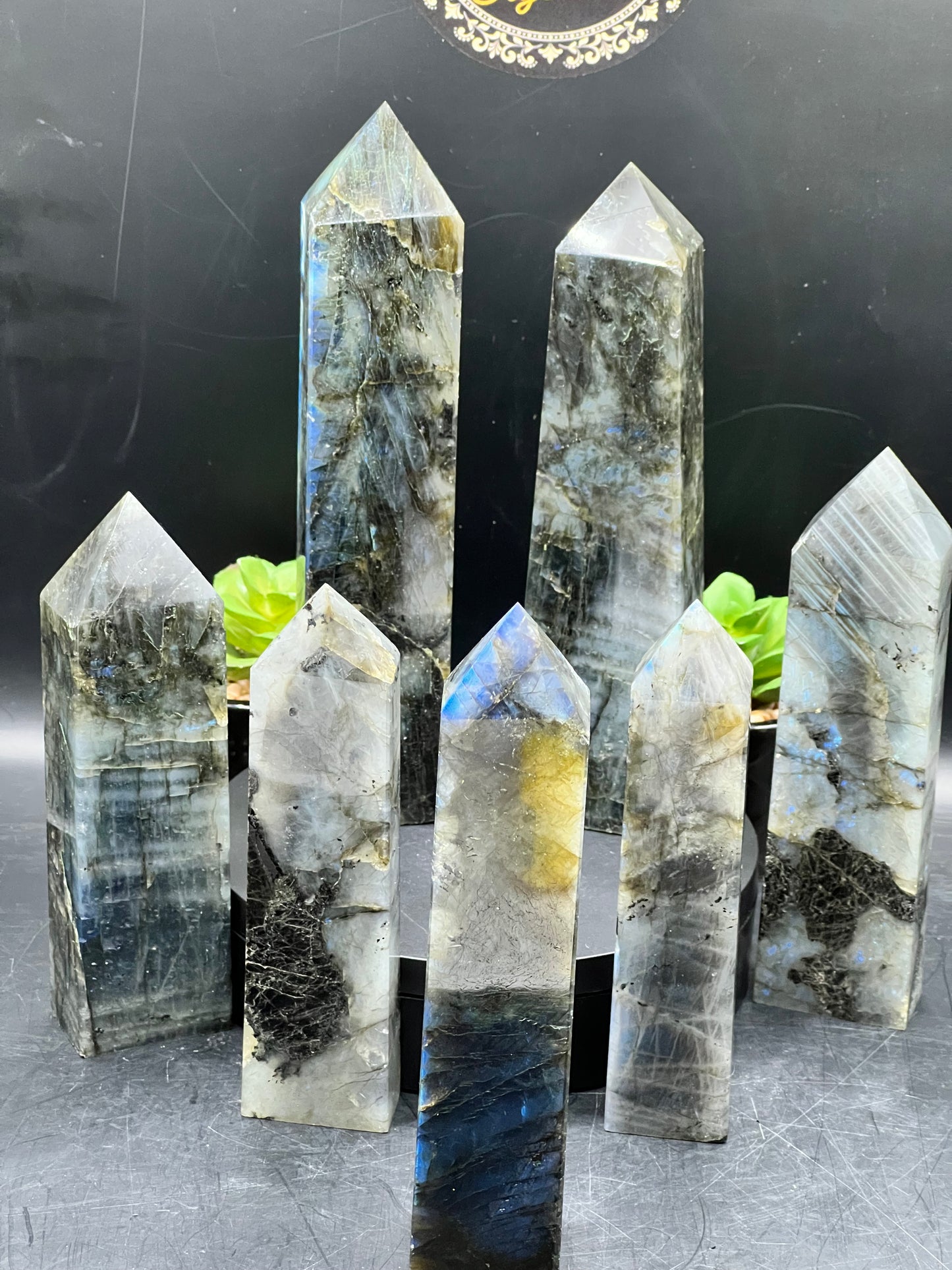 BLUE FLASH LABRADORITE TOWERS