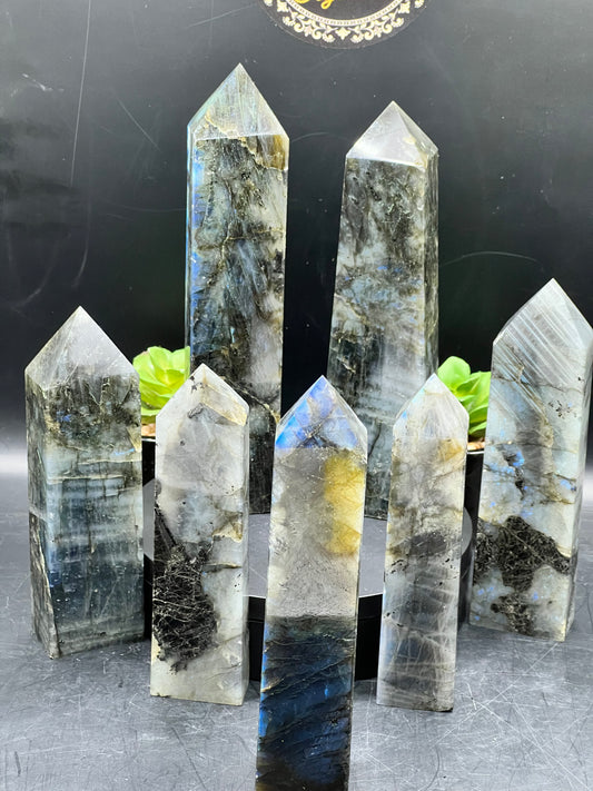 BLUE FLASH LABRADORITE TOWERS
