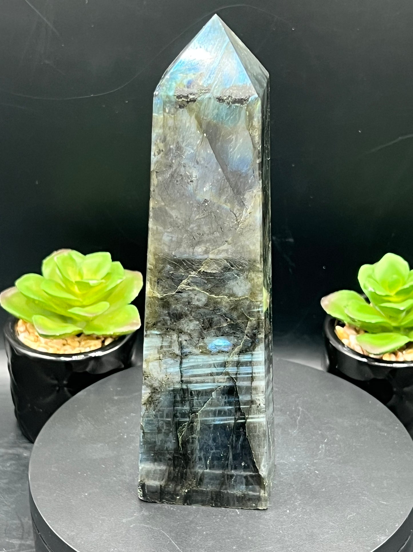 BLUE FLASH LABRADORITE TOWERS