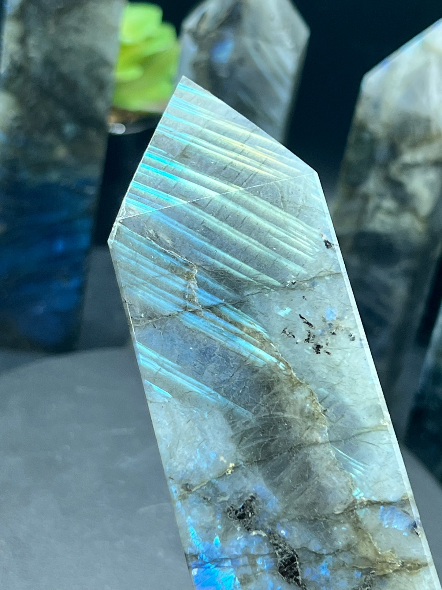BLUE FLASH LABRADORITE TOWERS