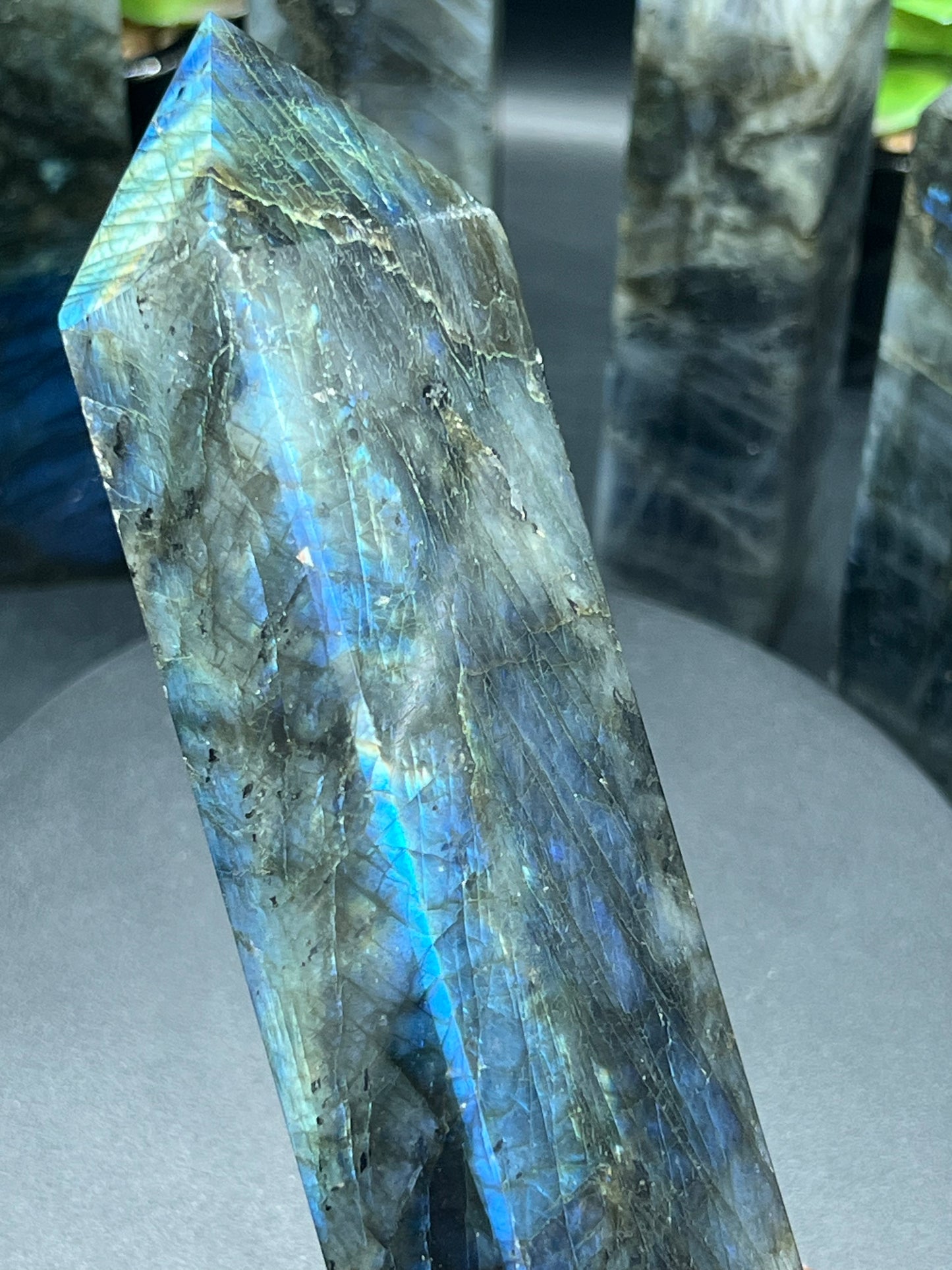 BLUE FLASH LABRADORITE TOWERS