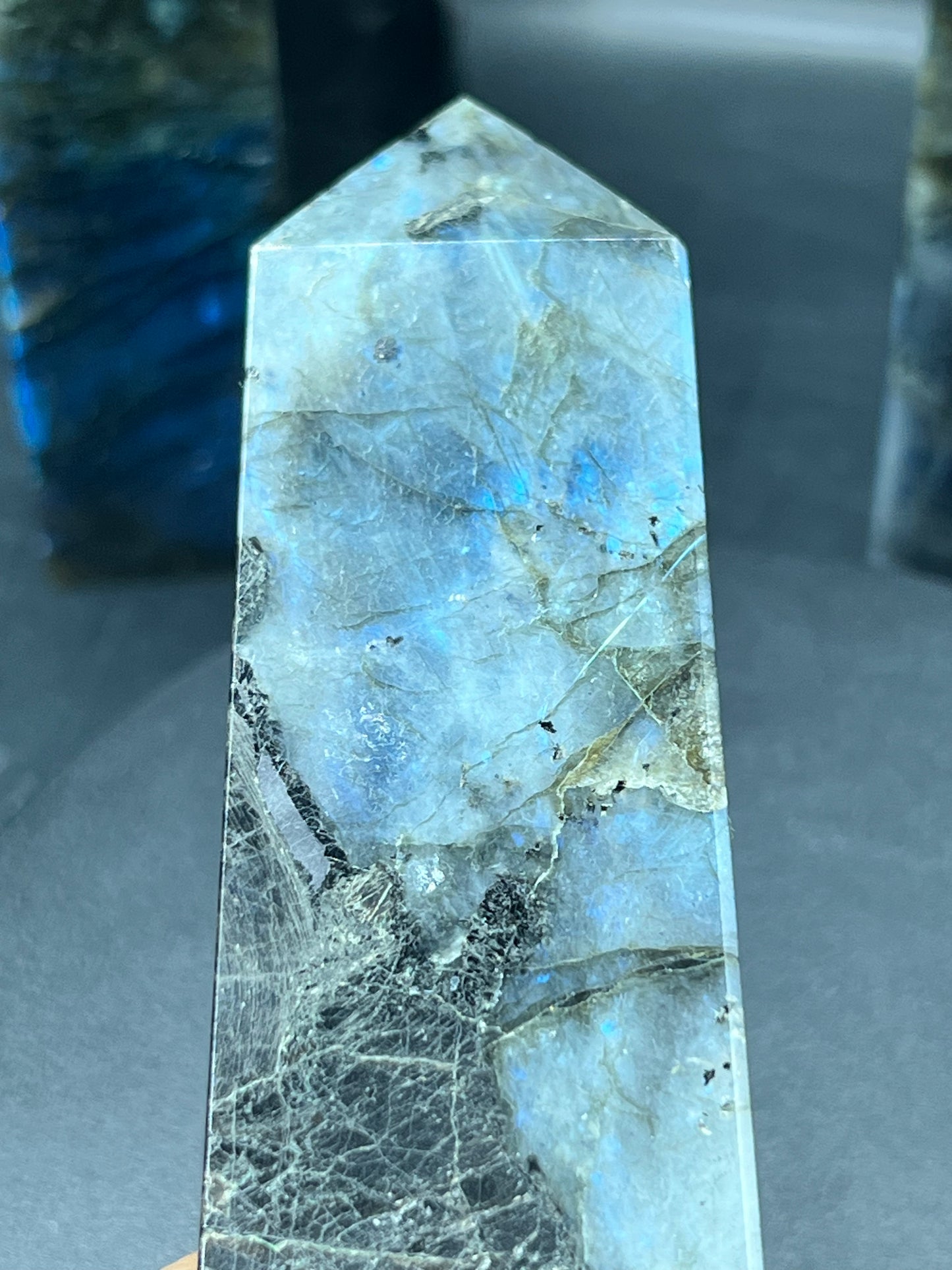 BLUE FLASH LABRADORITE TOWERS