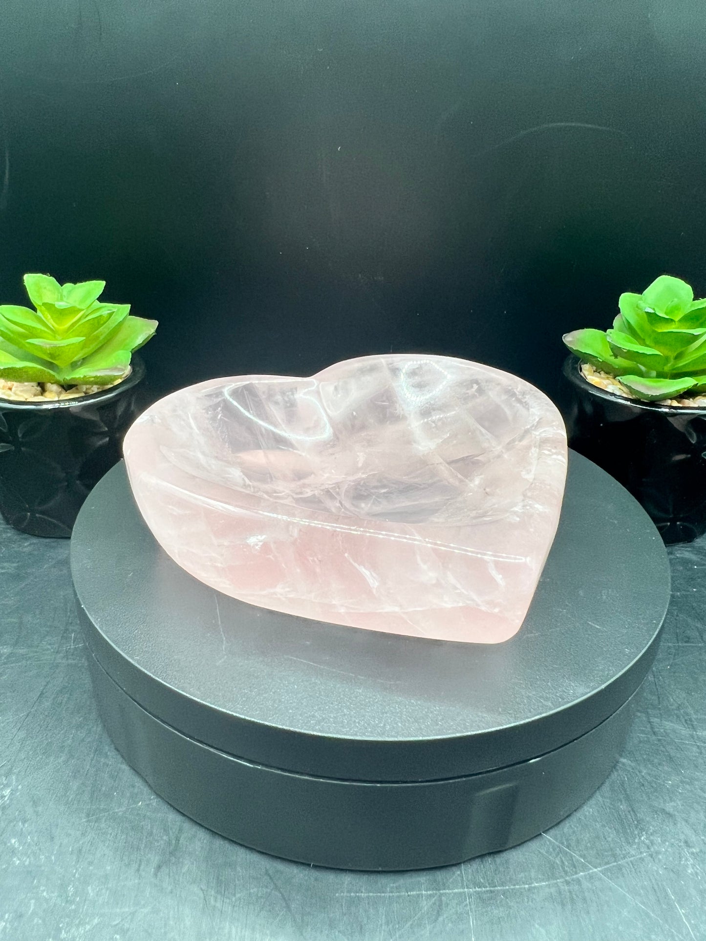 ROSE QUARTZ HEART BOWLS