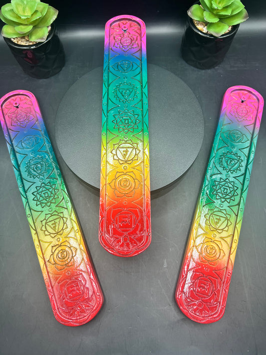 RAINBOW CHAKRA INCENSE HOLDERS