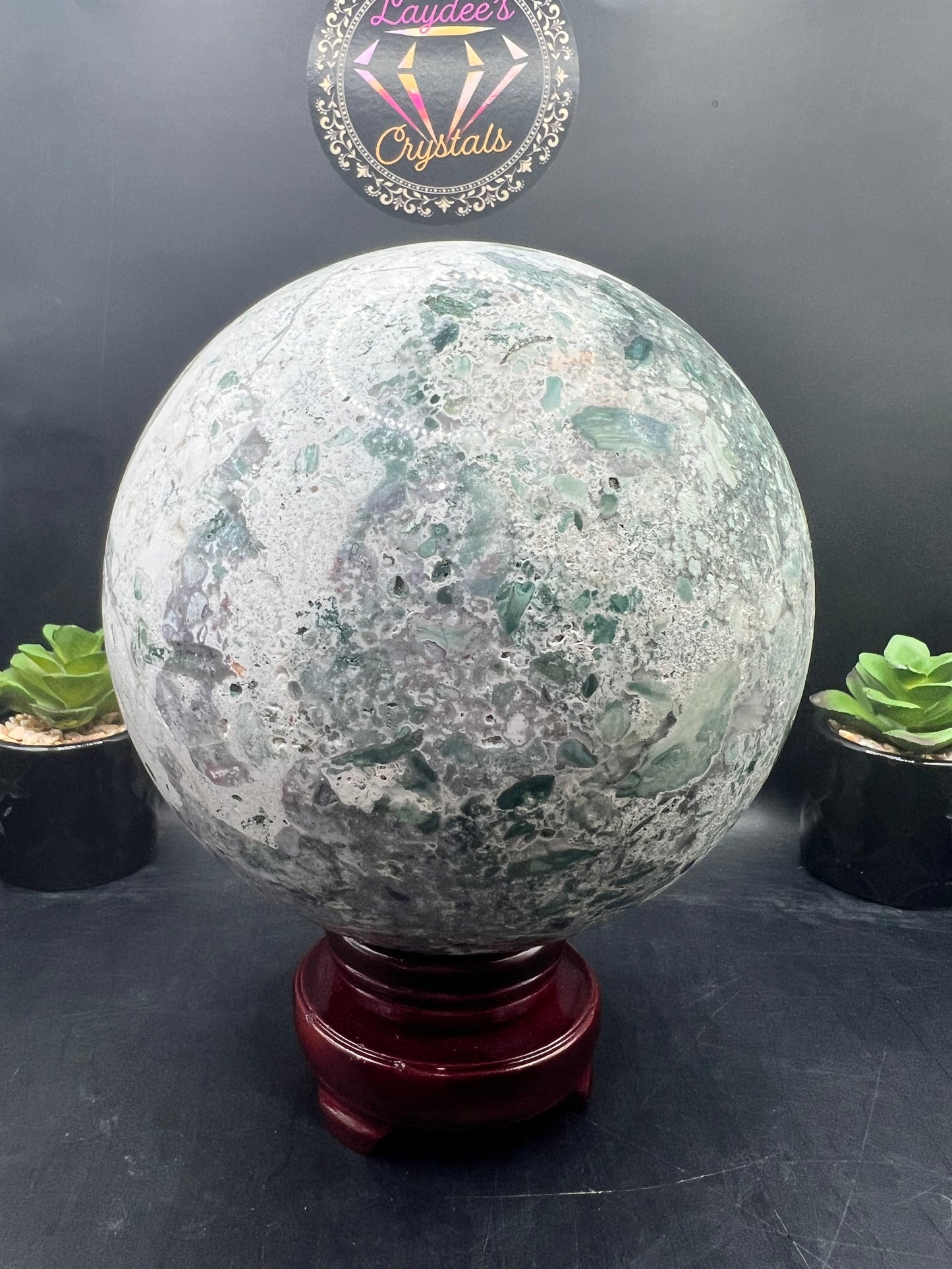 3.7KG OCEAN JASPER SPHERE RAFFLE TICKETS