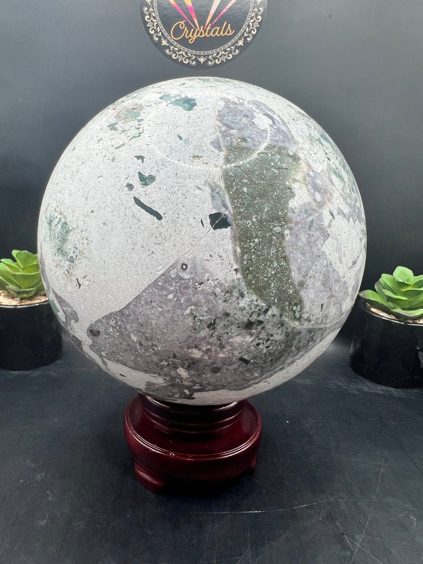 3.7KG OCEAN JASPER SPHERE RAFFLE TICKETS